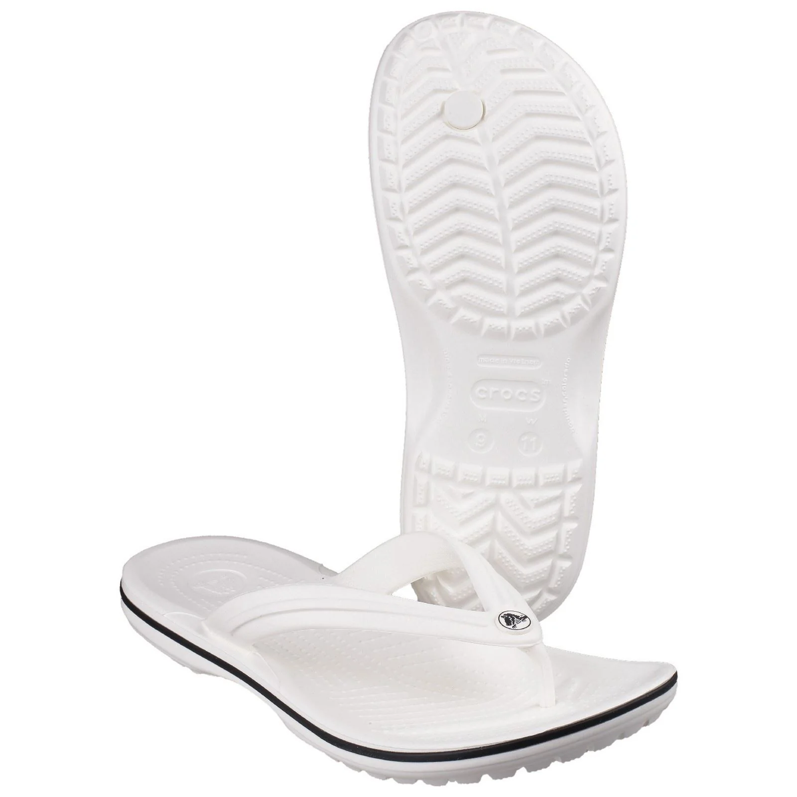 Crocs Crocband Flip in White - Image 3