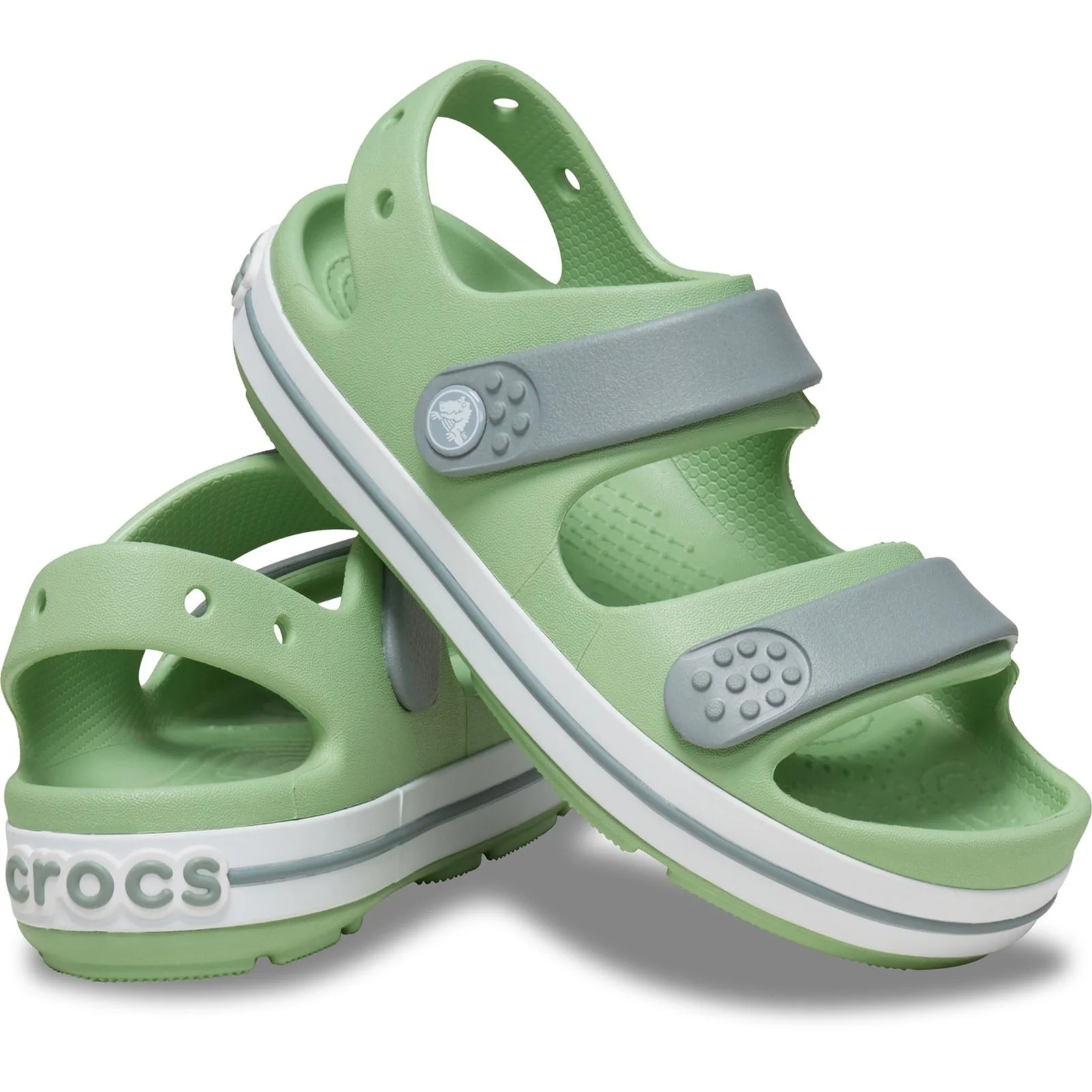 Crocs Crocband Play Thermoplastic Fair Green/Dusty Green Sandals - Image 3