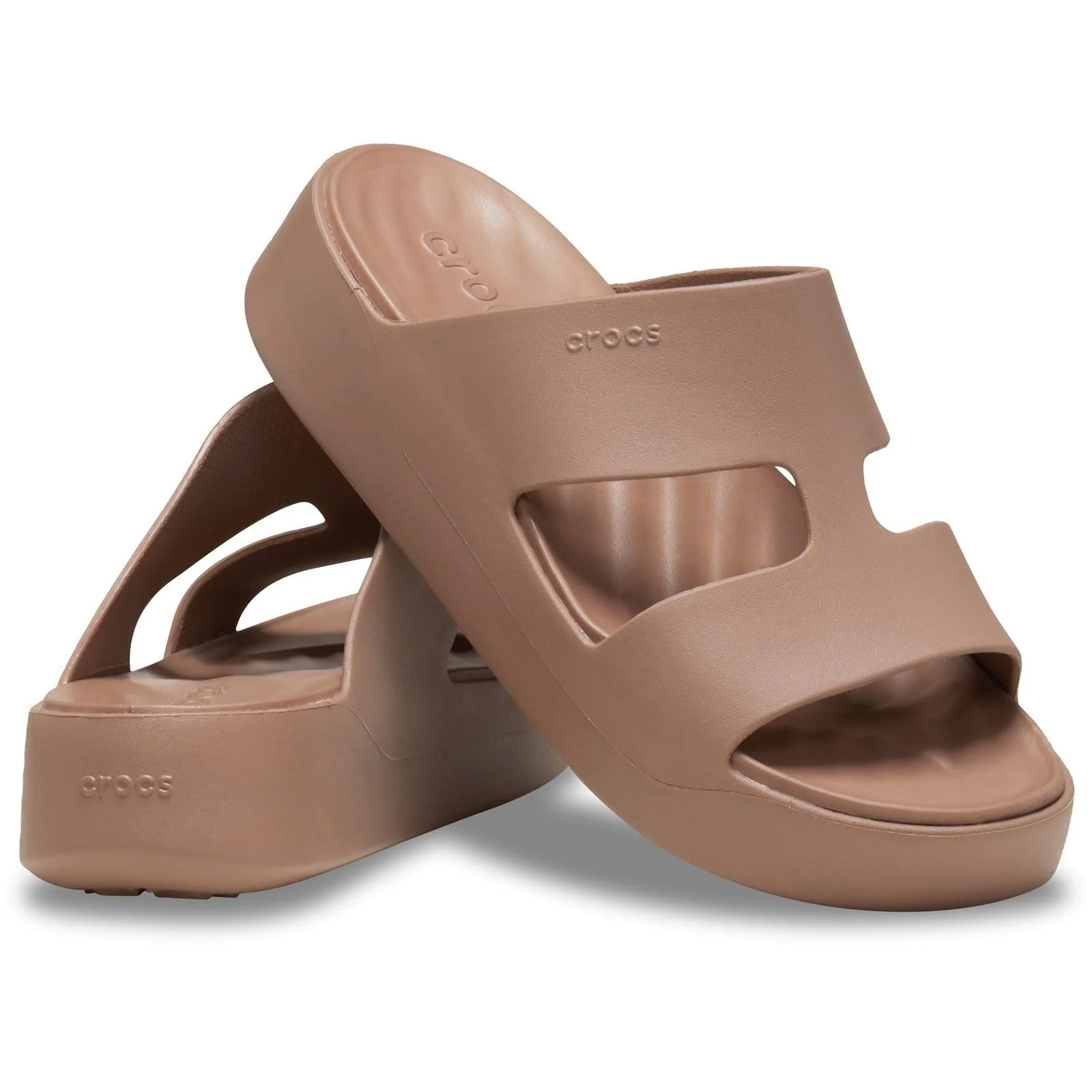 Crocs Getaway Platform H-Strap EVA Women's Latte Sandals - Image 3