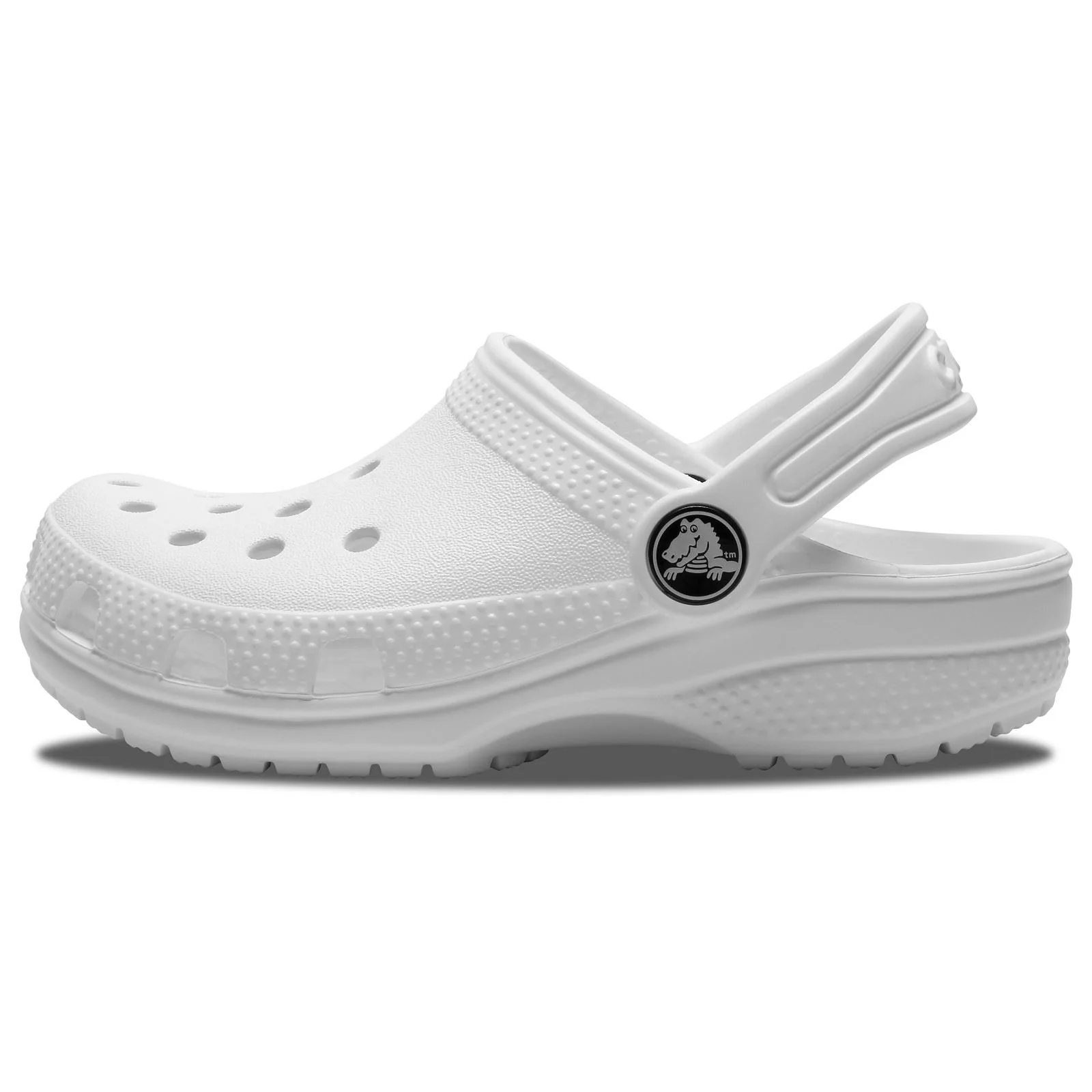 Crocs Kids' Classic Clog Thermoplastic White Clogs - Image 6