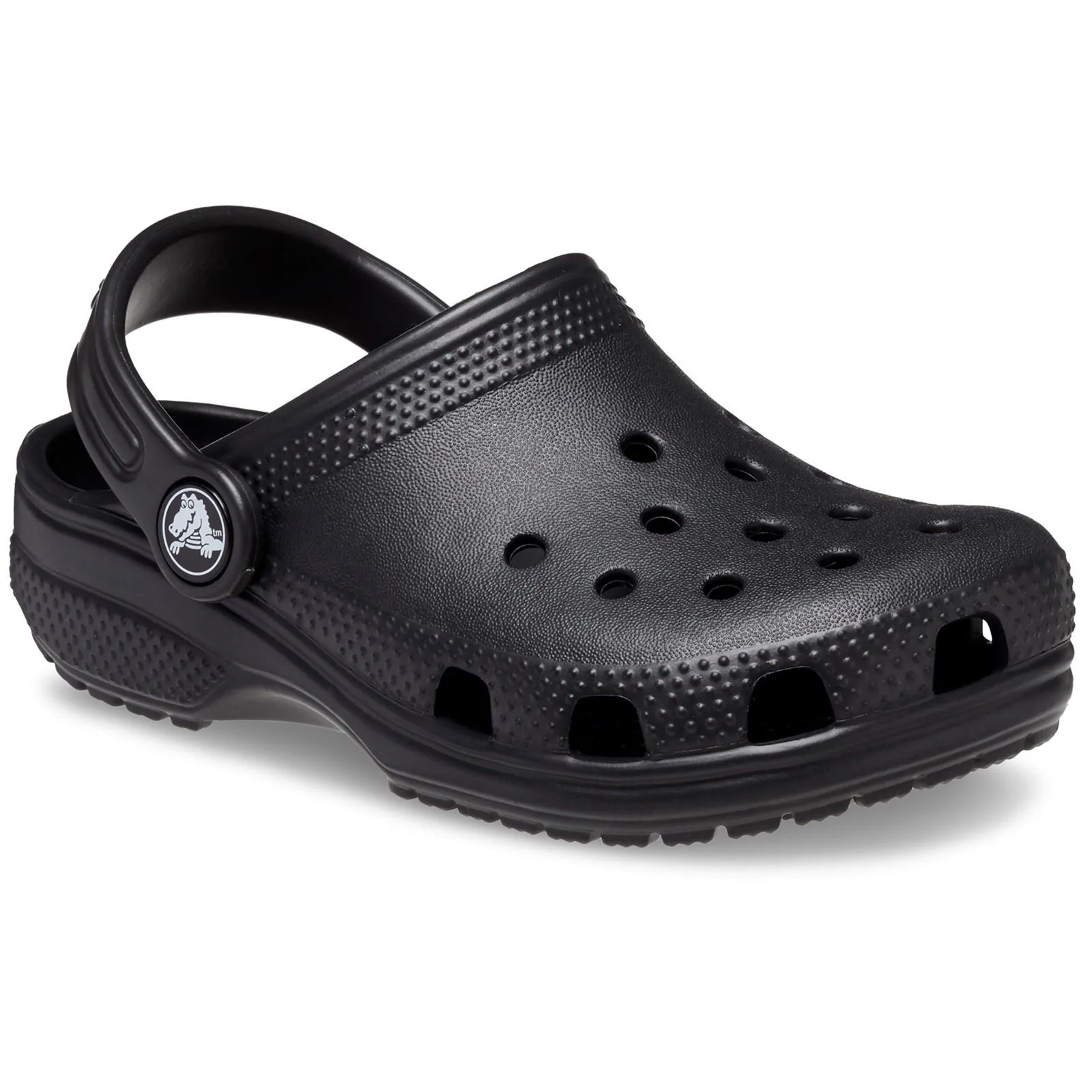 Crocs Kids' Classic Thermoplastic Black Loafers