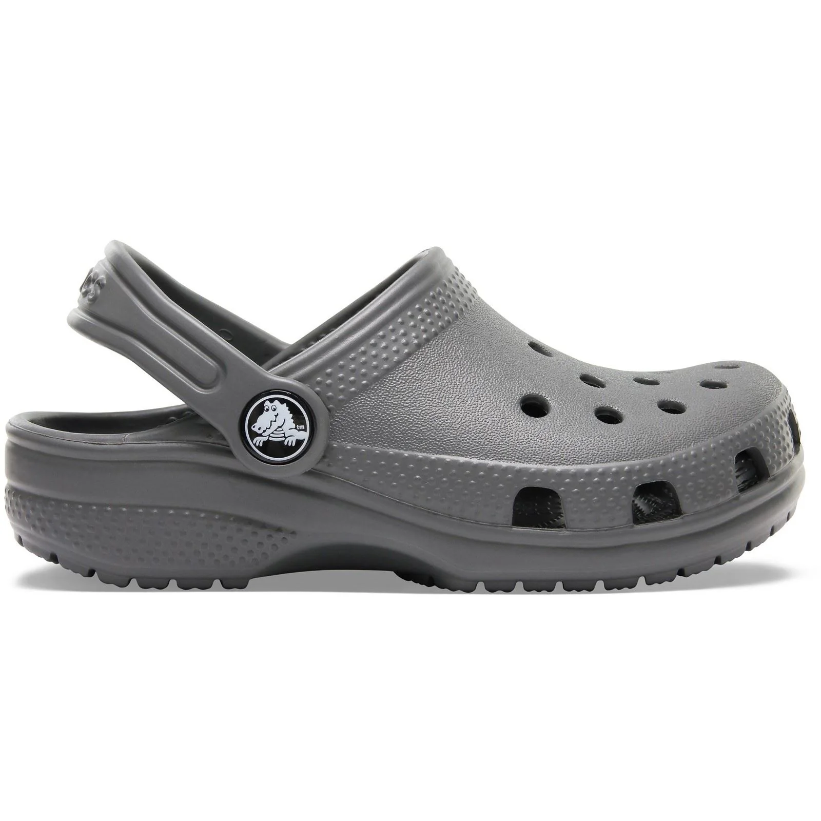 Crocs Kids' Classic Thermoplastic Slate Grey Clogs - Image 6