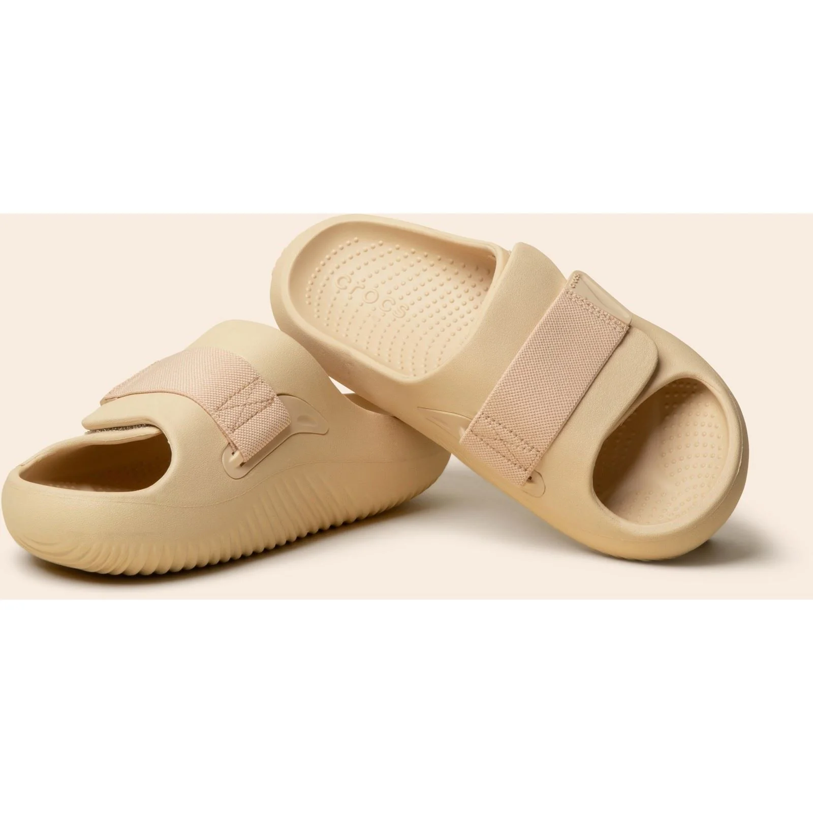 Crocs Mellow Luxe Slide in Shitake - Image 3