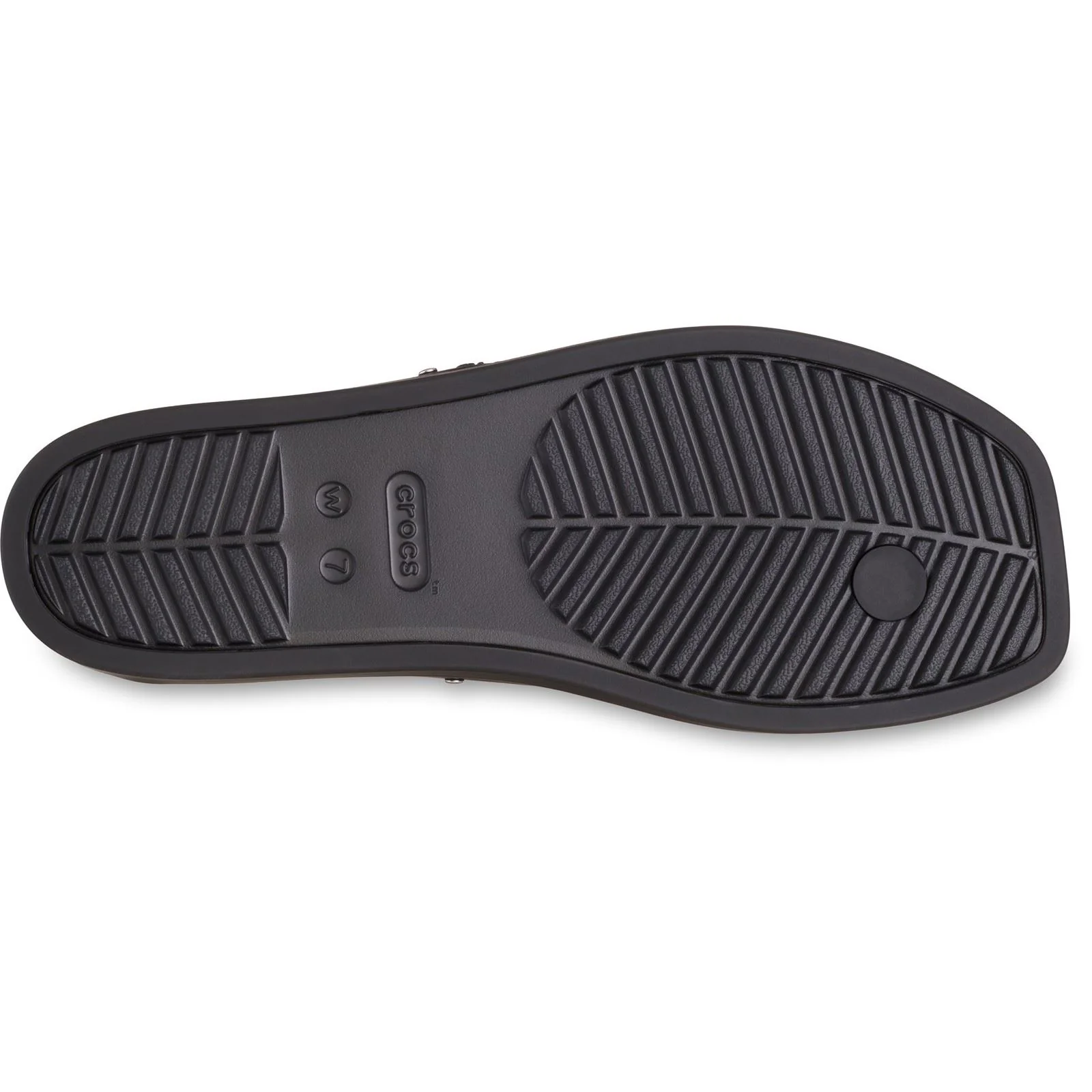 Crocs Miami Studded Flip Thermoplastic Women's Black Flip Flops - Image 4