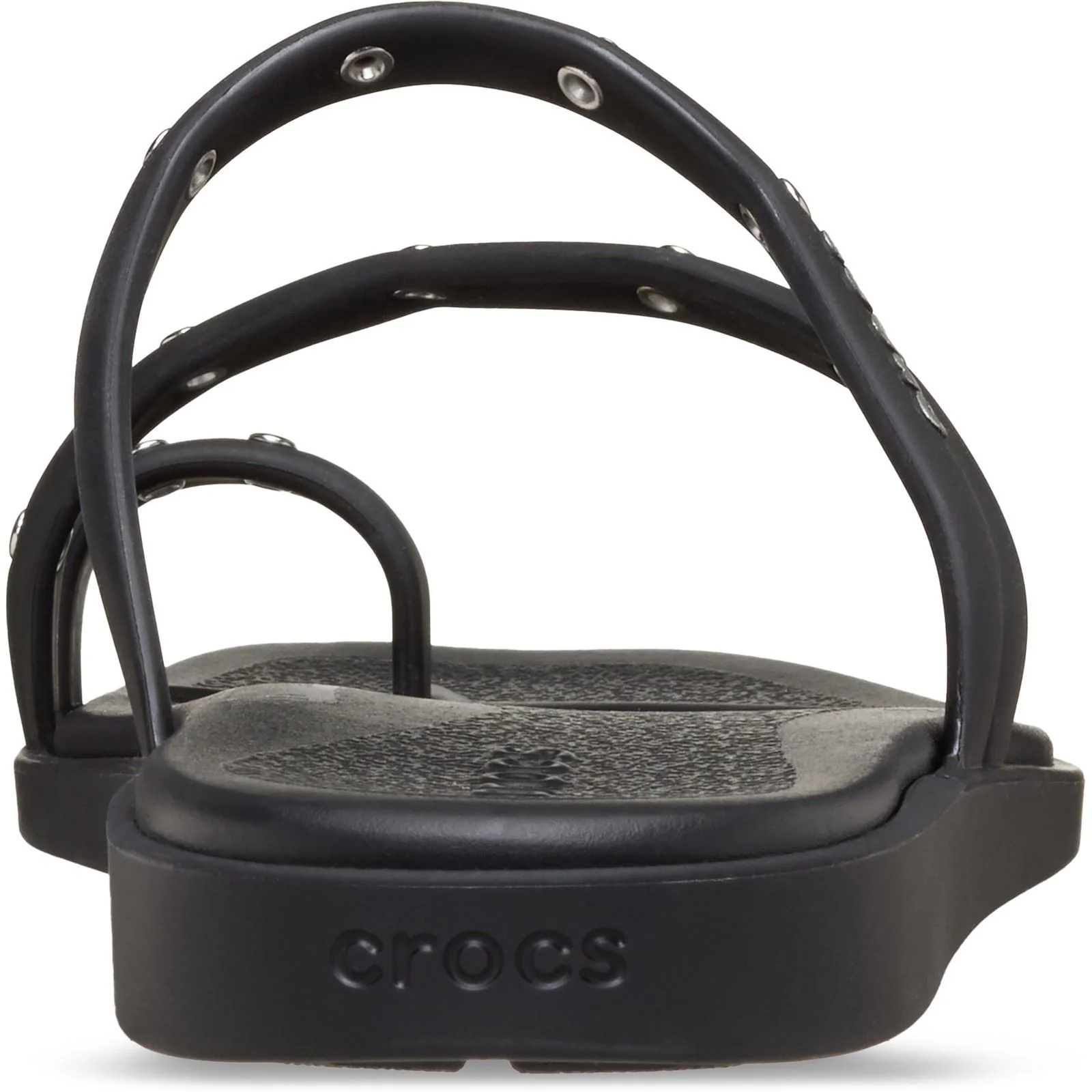 Crocs Miami Studded Toe Loop Thermoplastic Women's Black Sandals - Image 2