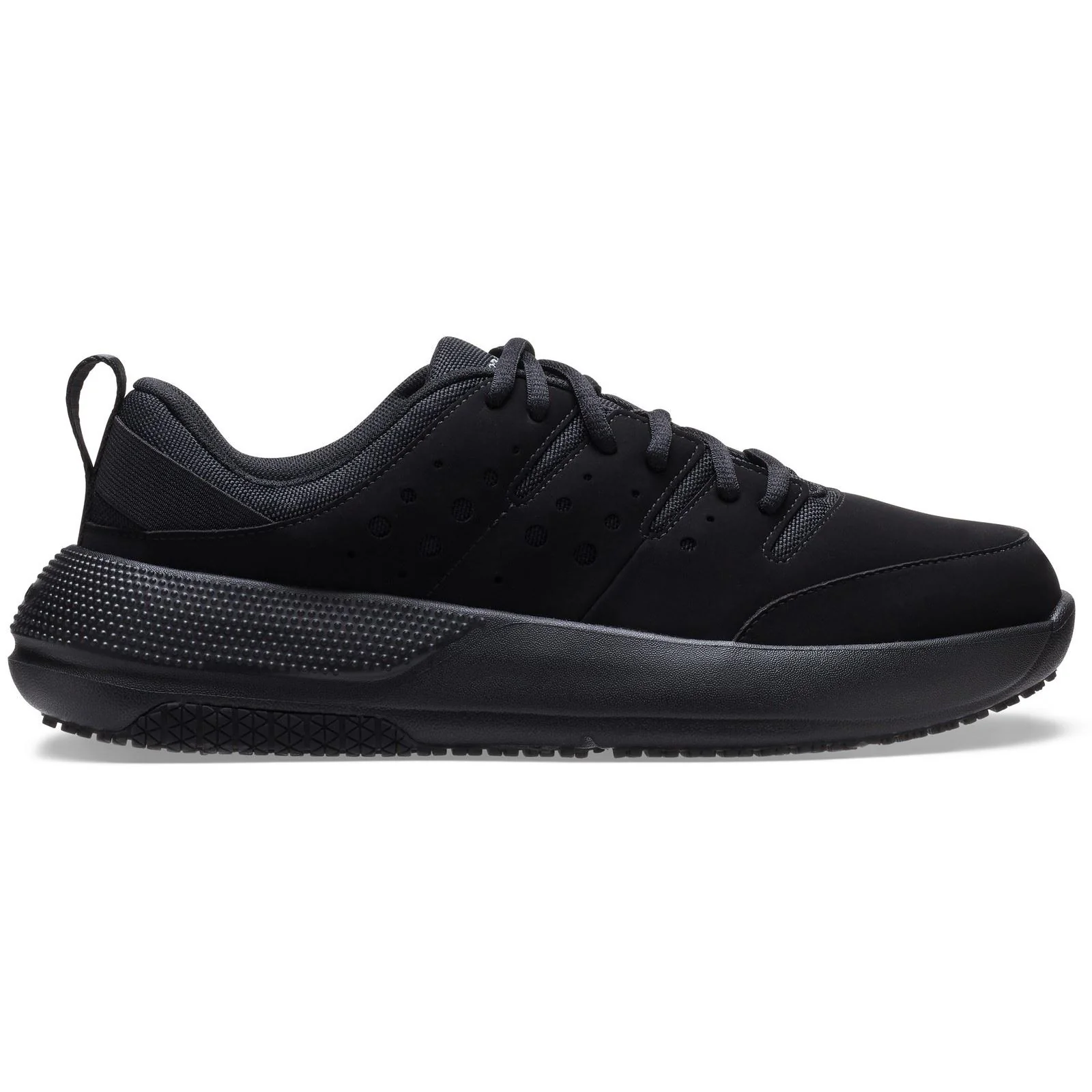Crocs On the Clock Polyurethane Men's Triple Black Trainers - Image 7