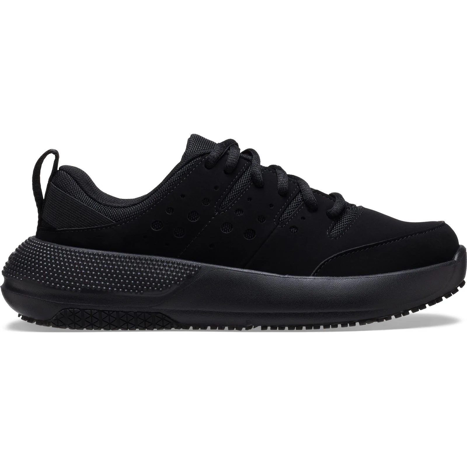 Crocs On the Clock Polyurethane Women's Triple Black Trainers - Image 7