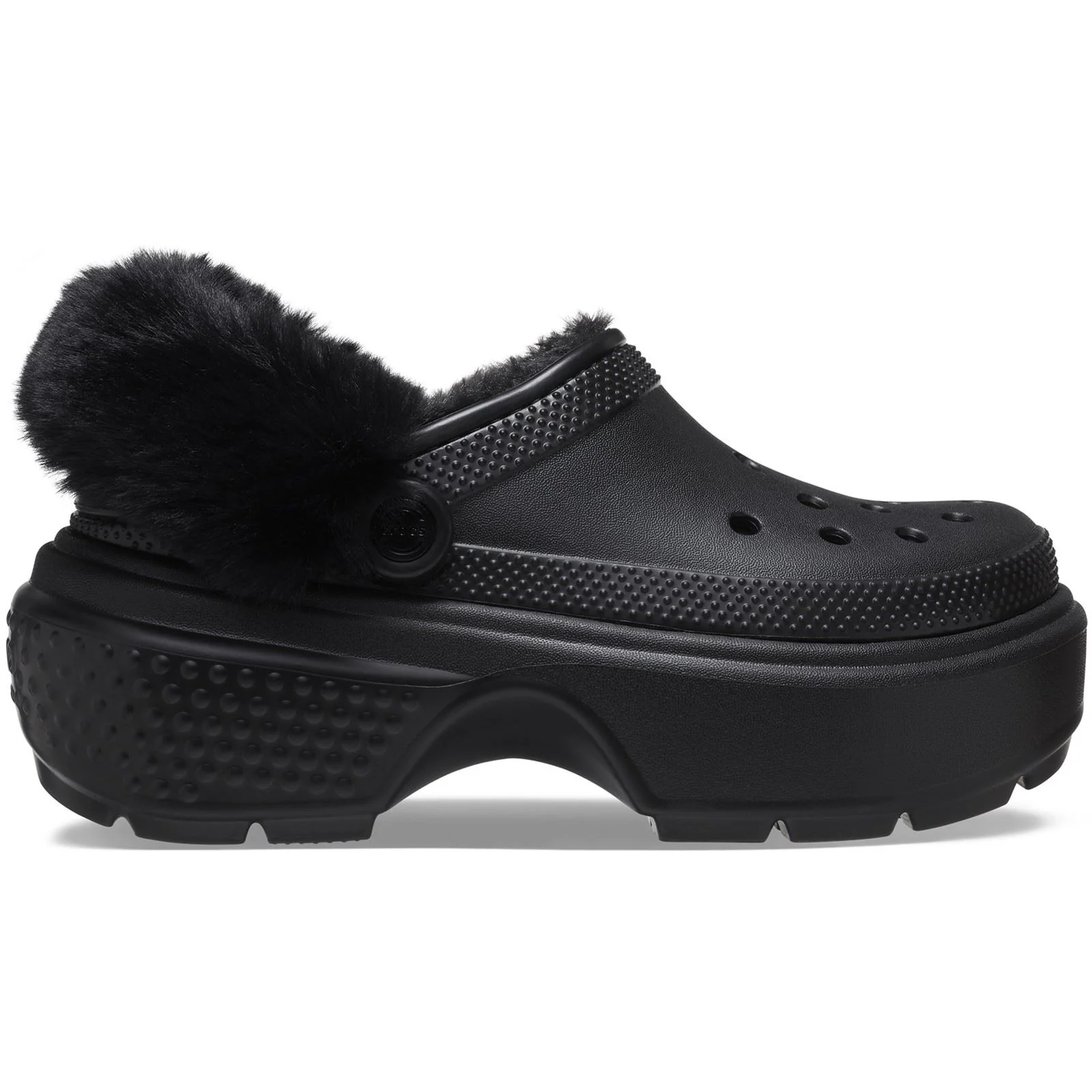 Crocs Women's Stomp Lined Clog in Black - Image 6
