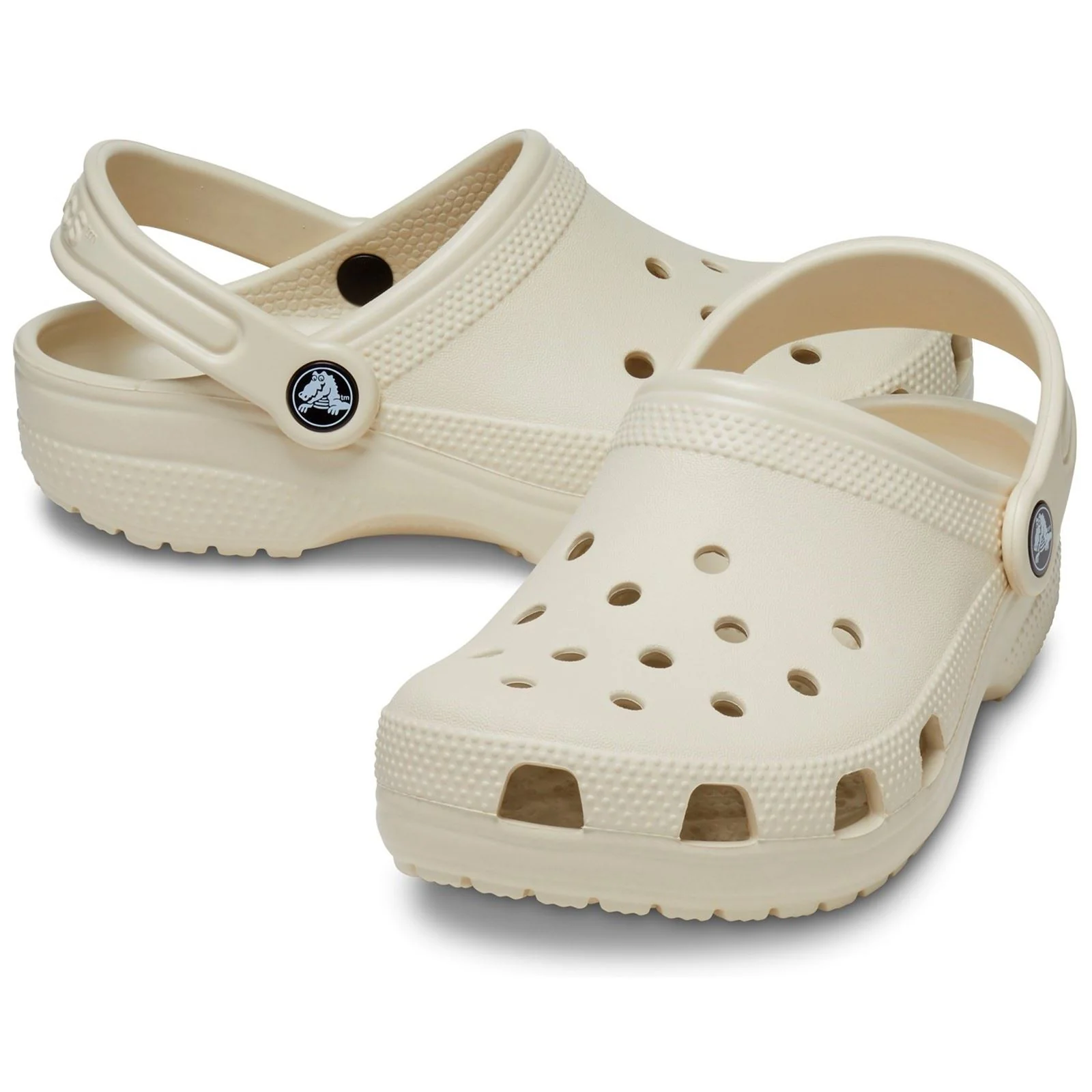 Crocs Toddler Classic Croslite Rubber Bone Loafers - Image 3