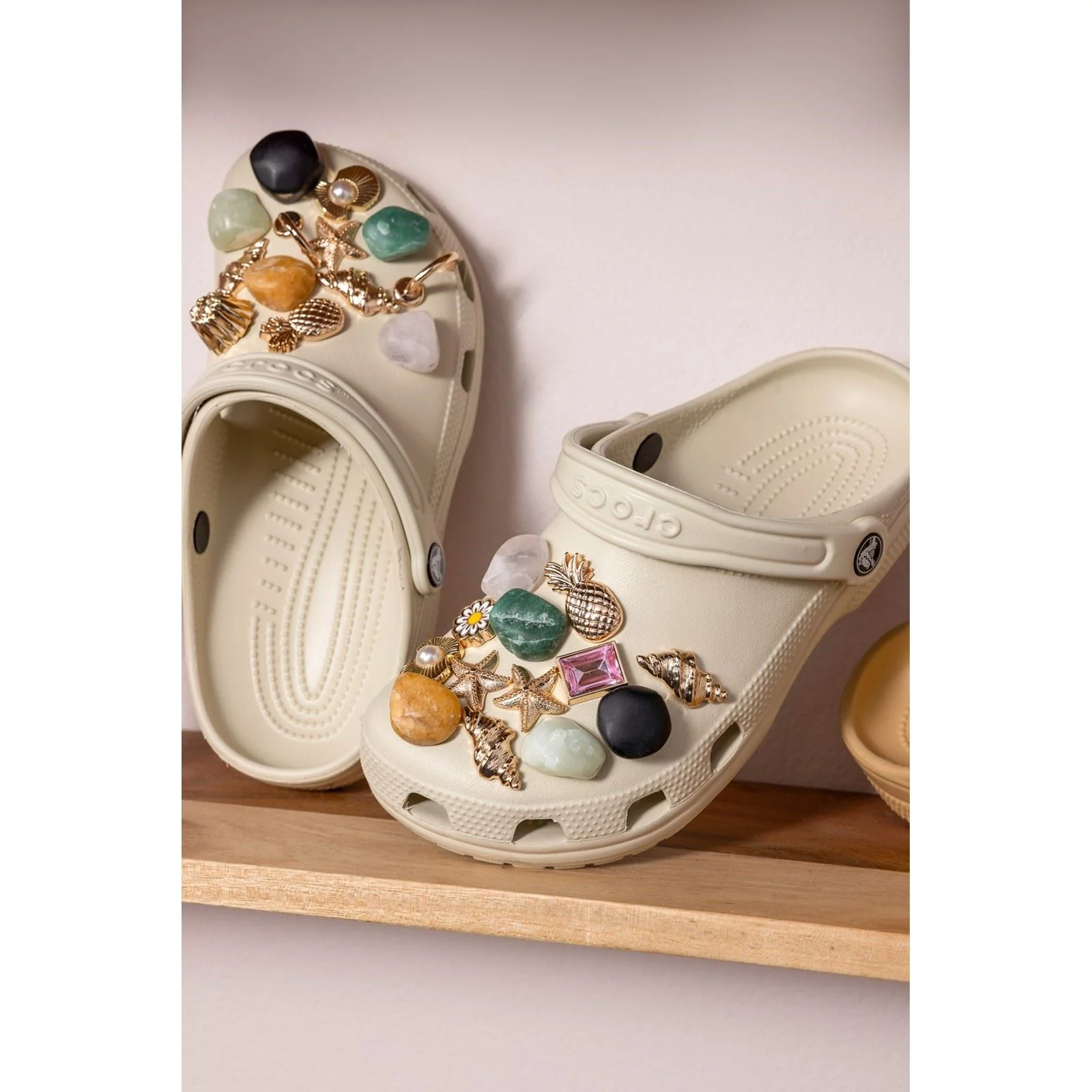 Crocs Toddler Classic Croslite Rubber Bone Loafers - Image 8