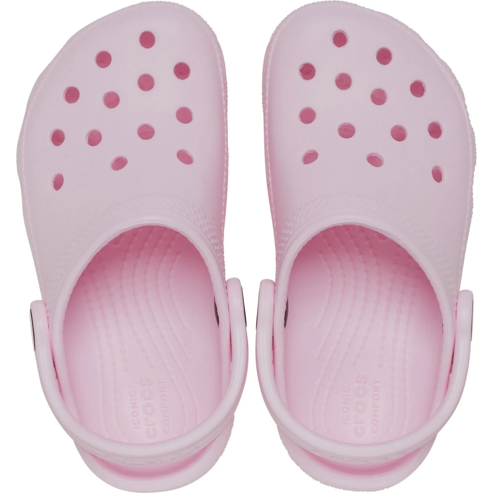 Crocs Toddler Classic Croslite Rubber Pink Milk Loafers - Image 5