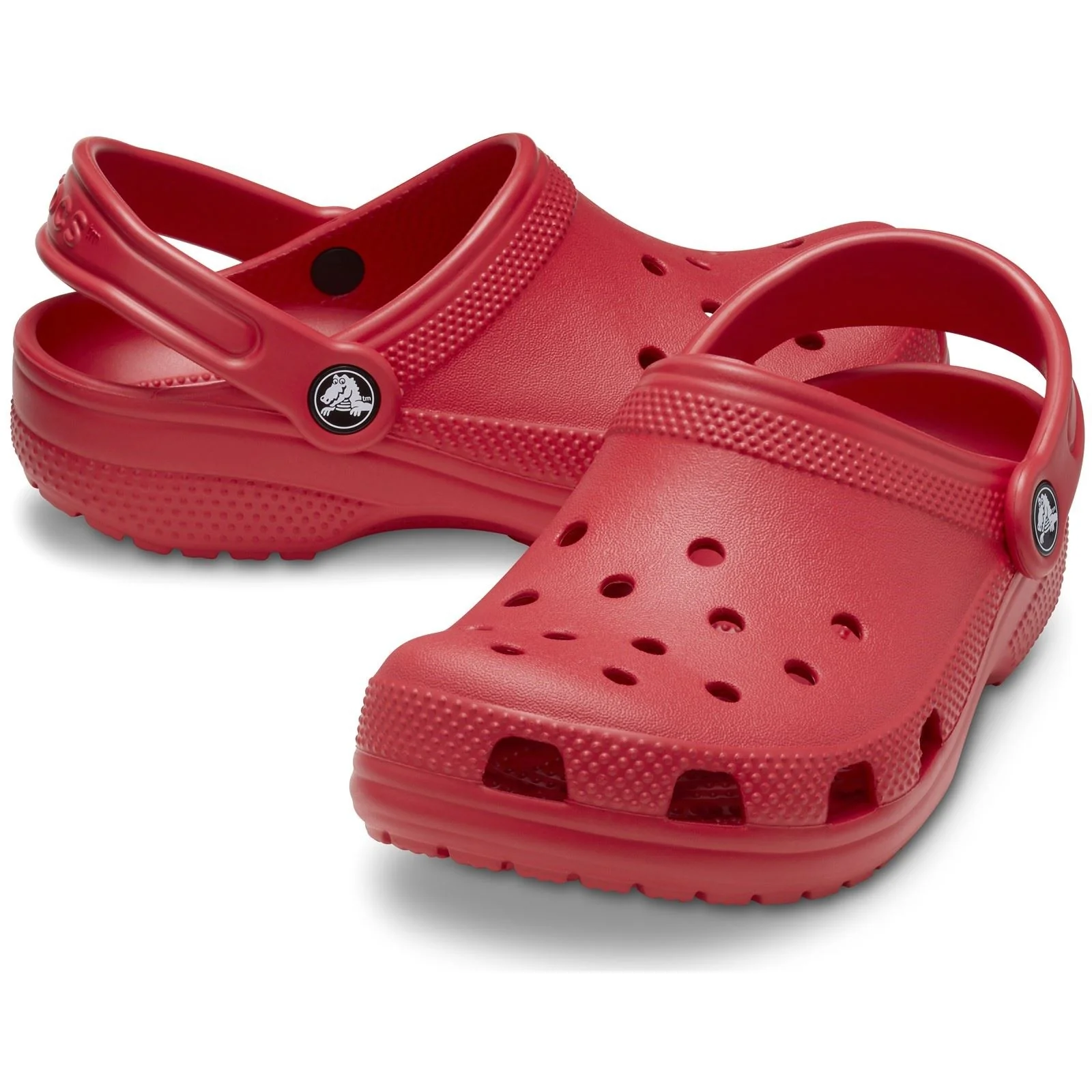 Crocs Toddler Classic Croslite Rubber Varsity Red Loafers - Image 3