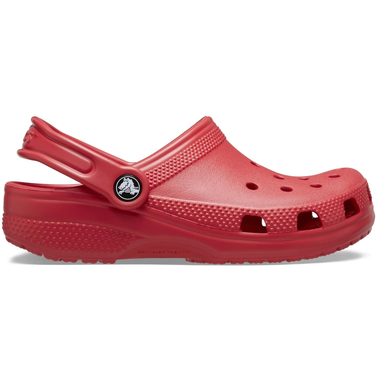 Crocs Toddler Classic Croslite Rubber Varsity Red Loafers - Image 6