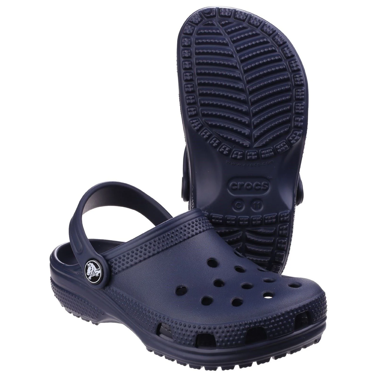 Crocs Toddler Classic Thermoplastic Navy Clogs - Image 3