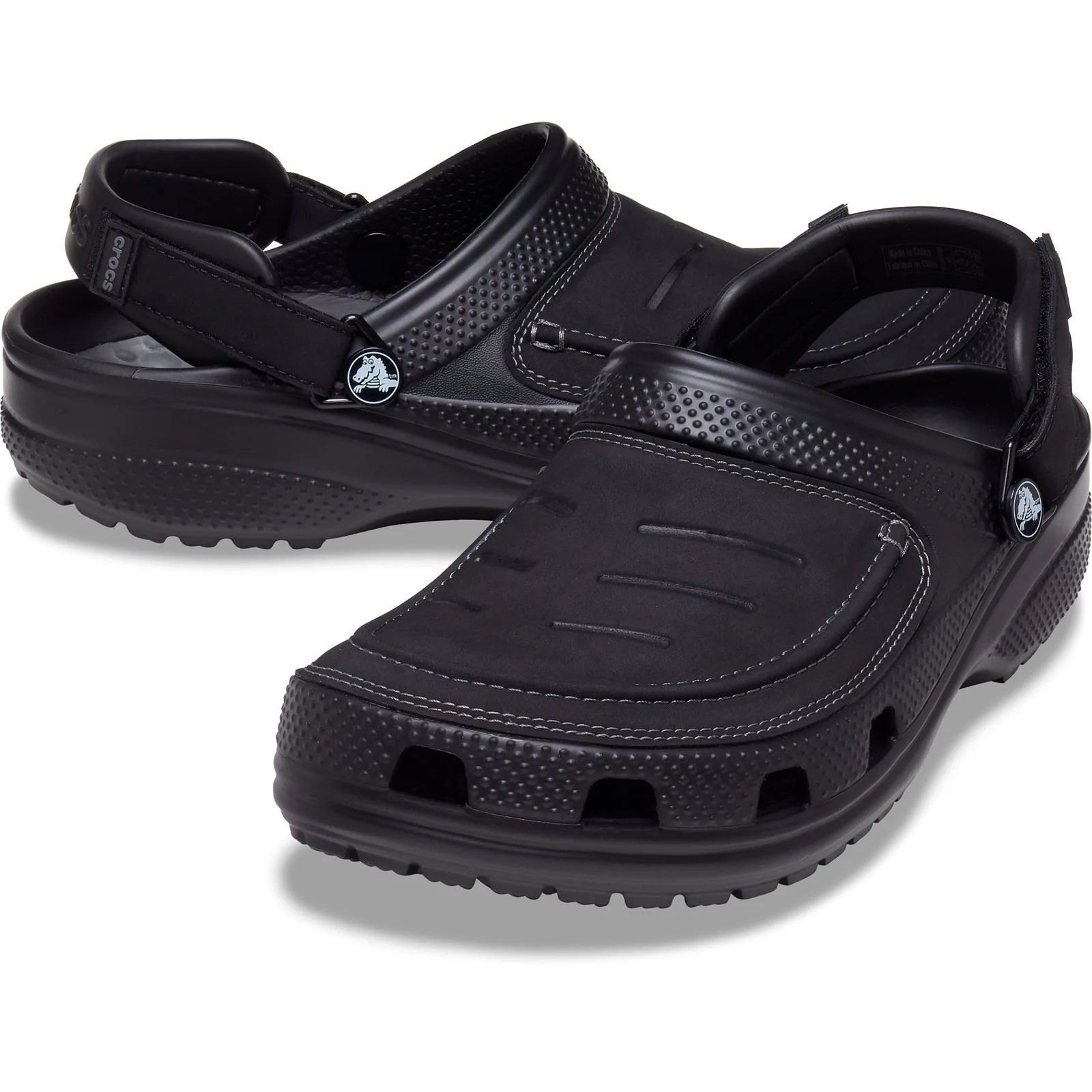 Crocs Men's Yukon Vista II Clog in Black/Slate Grey - Image 3