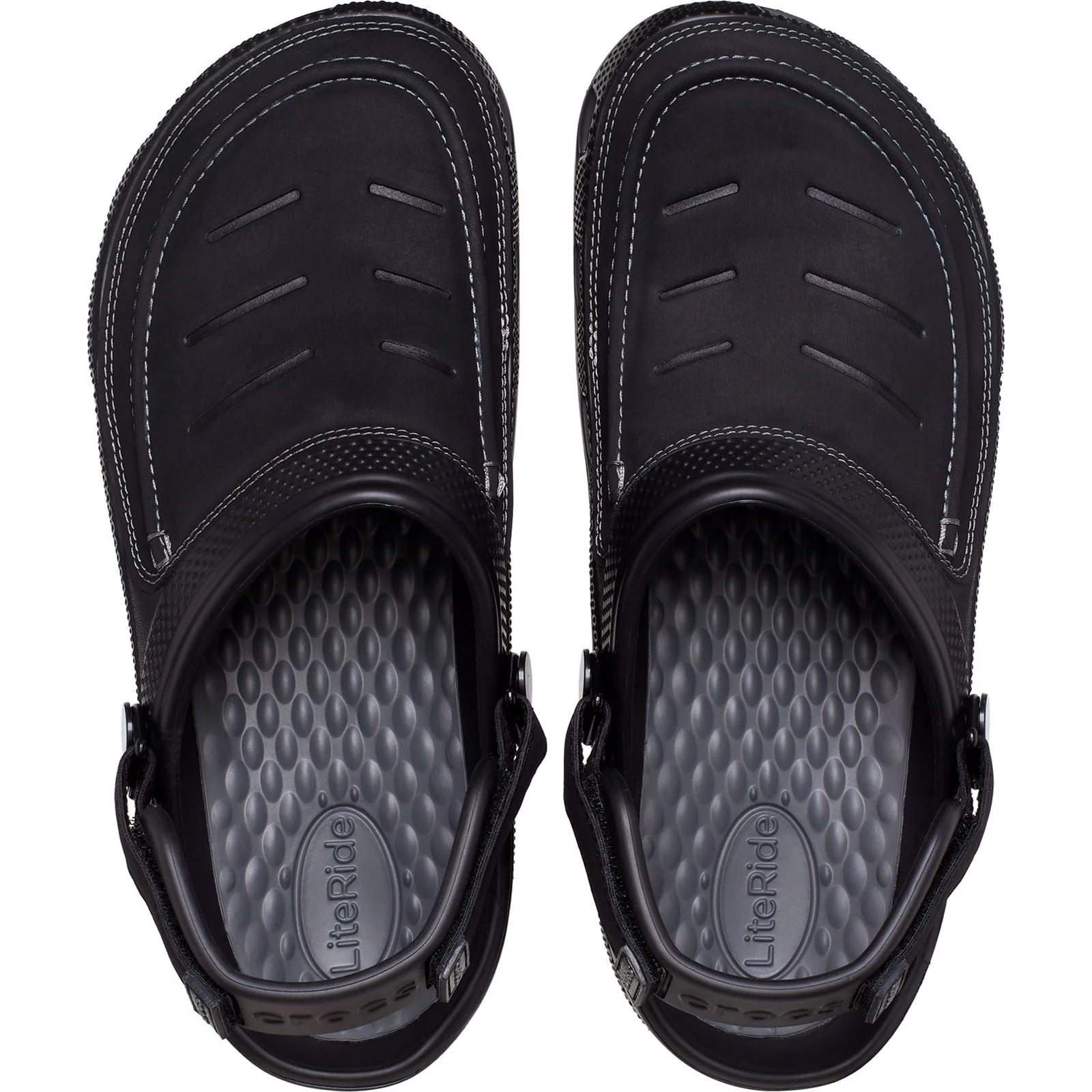 Crocs Men's Yukon Vista II Clog in Black/Slate Grey - Image 5