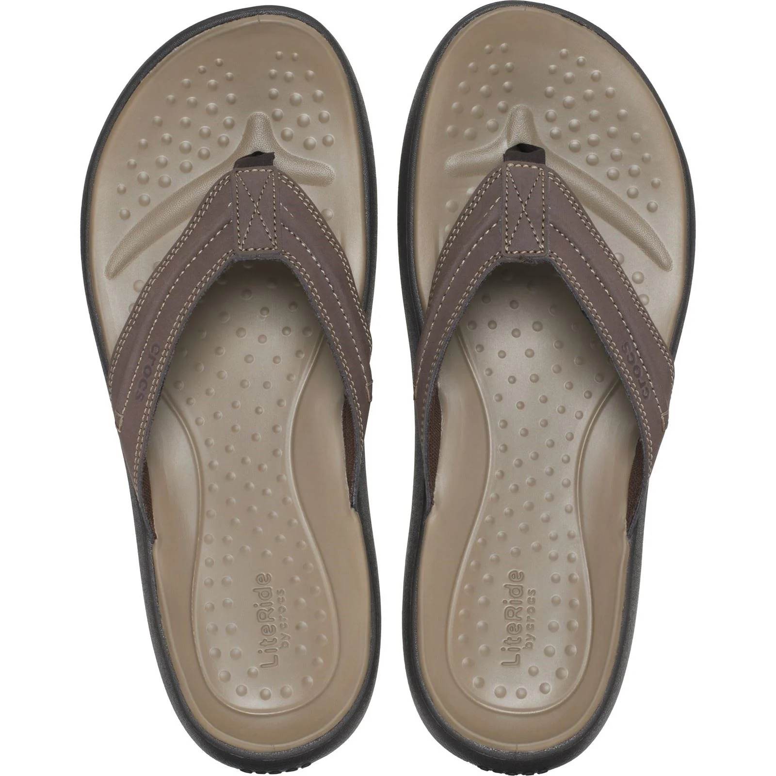 Crocs Yukon Vista II Polyurethane Men's Espresso Flip Flops - Image 5