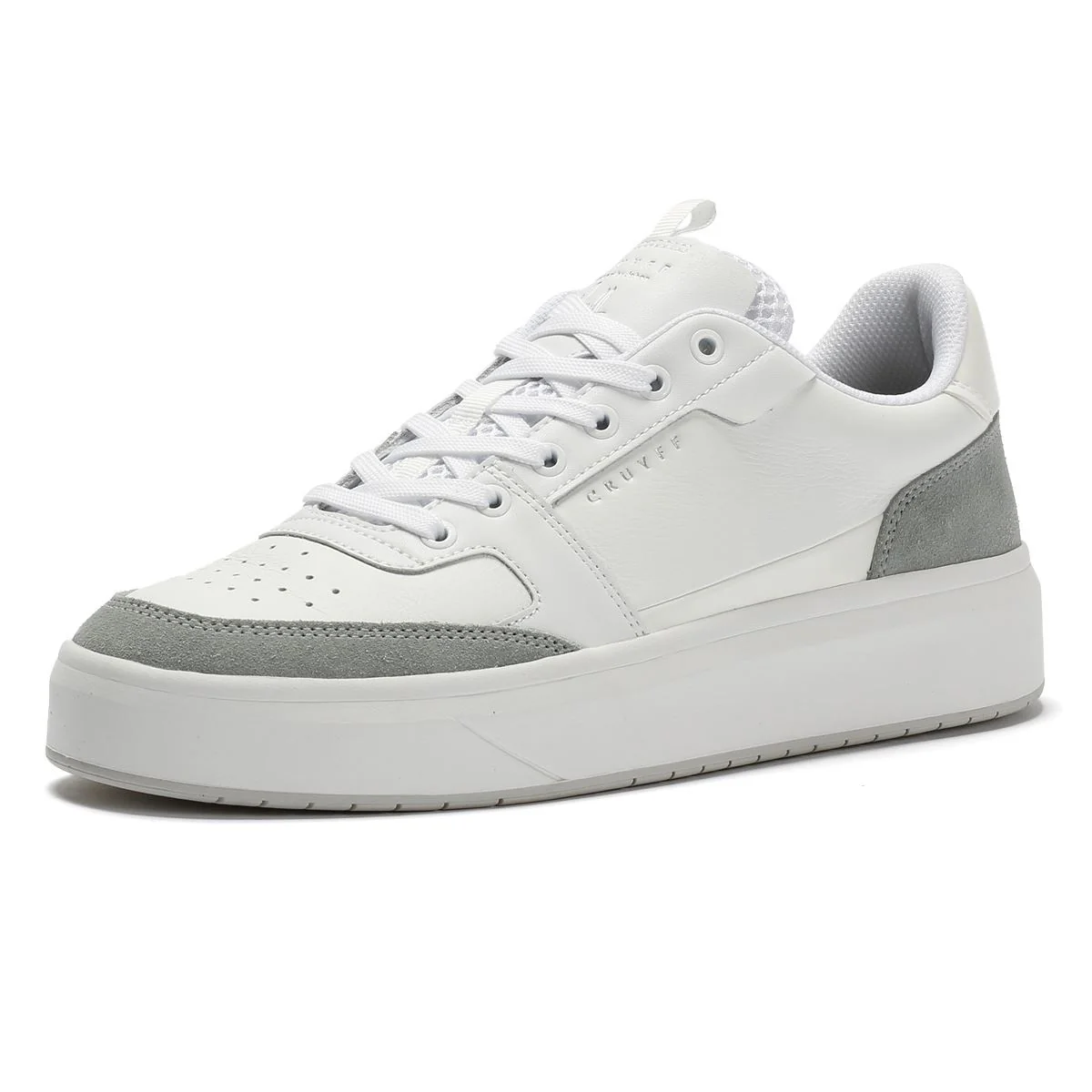 Cruyff Endorsed Pro Men's White/Blue Trainers - Image 3