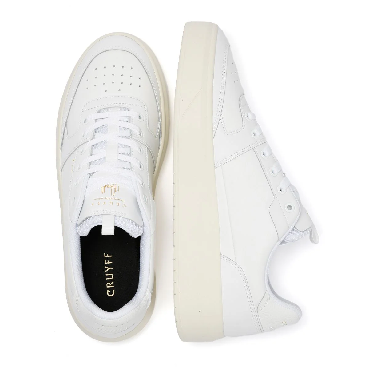 Cruyff Endorsed Pro Men's White Trainers - Image 8