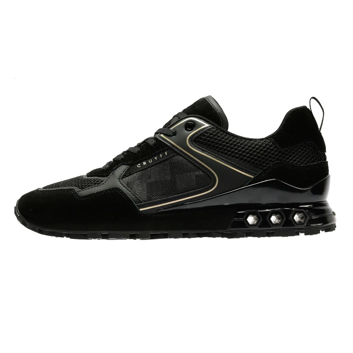 Cruyff Fuori Men's Black/Gold Trainers - Image 6