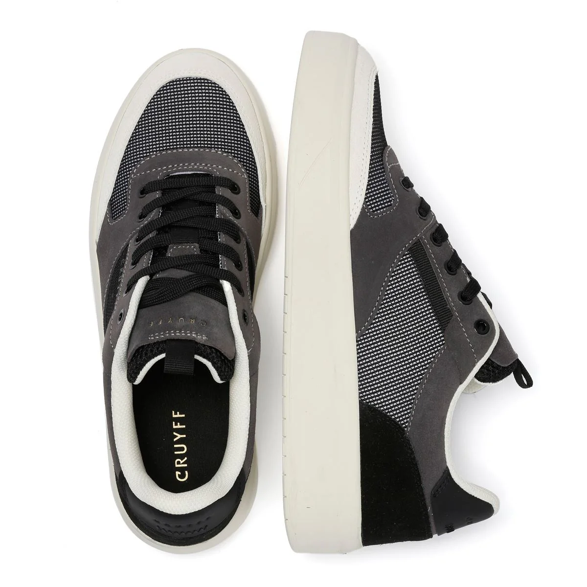 Cruyff Terra Court Men's Grey/White Trainers - Image 8