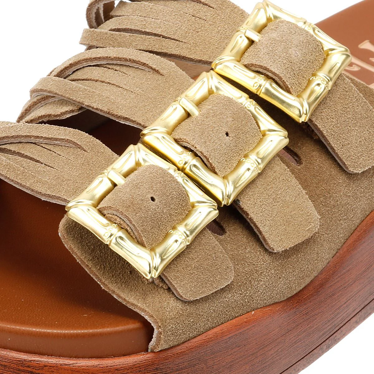 Desert Fleur Gypsum Tennesee Suede Women's Taupe Sandals - Image 7