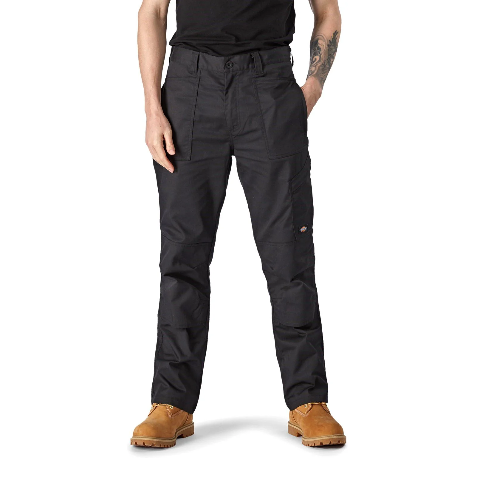 Dickies Action Flex Polyester Men's Black Outdoor Trousers - Image 10