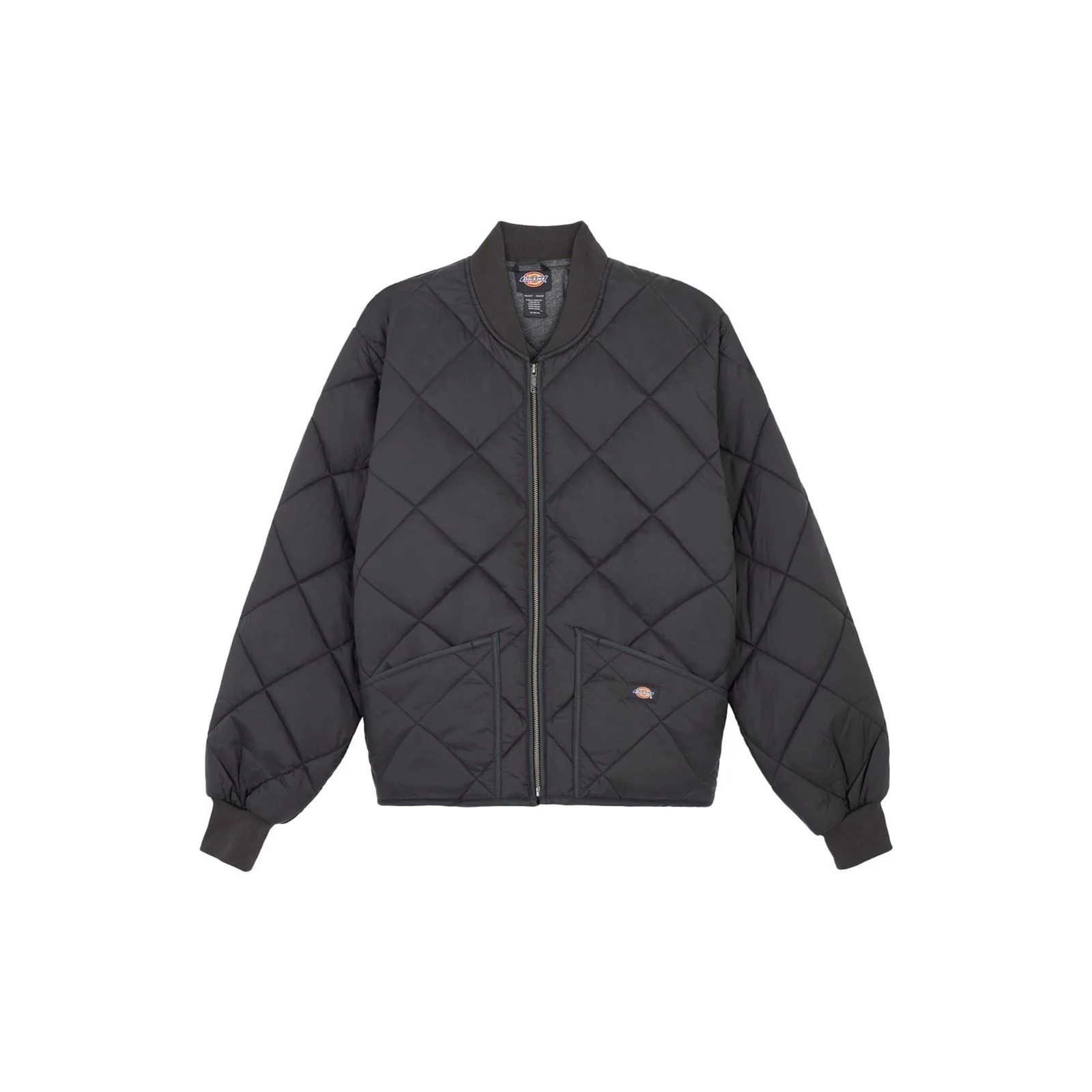 Dickies Men's Diamond Quilted Nylon Jacket in Black - Image 7