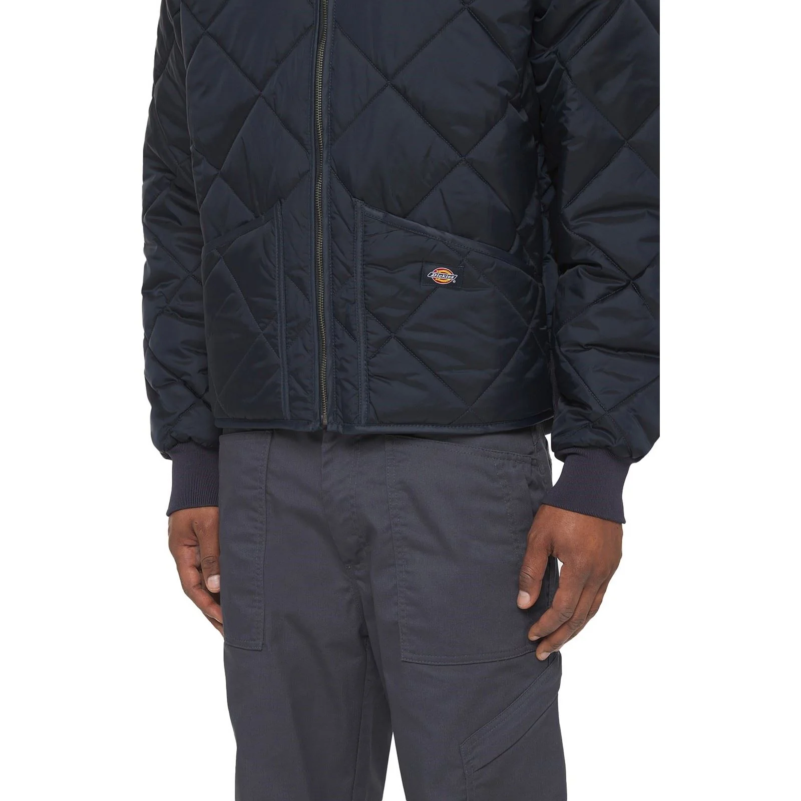 Dickies Diamond Men's Blue Quilted Jacket - Image 5