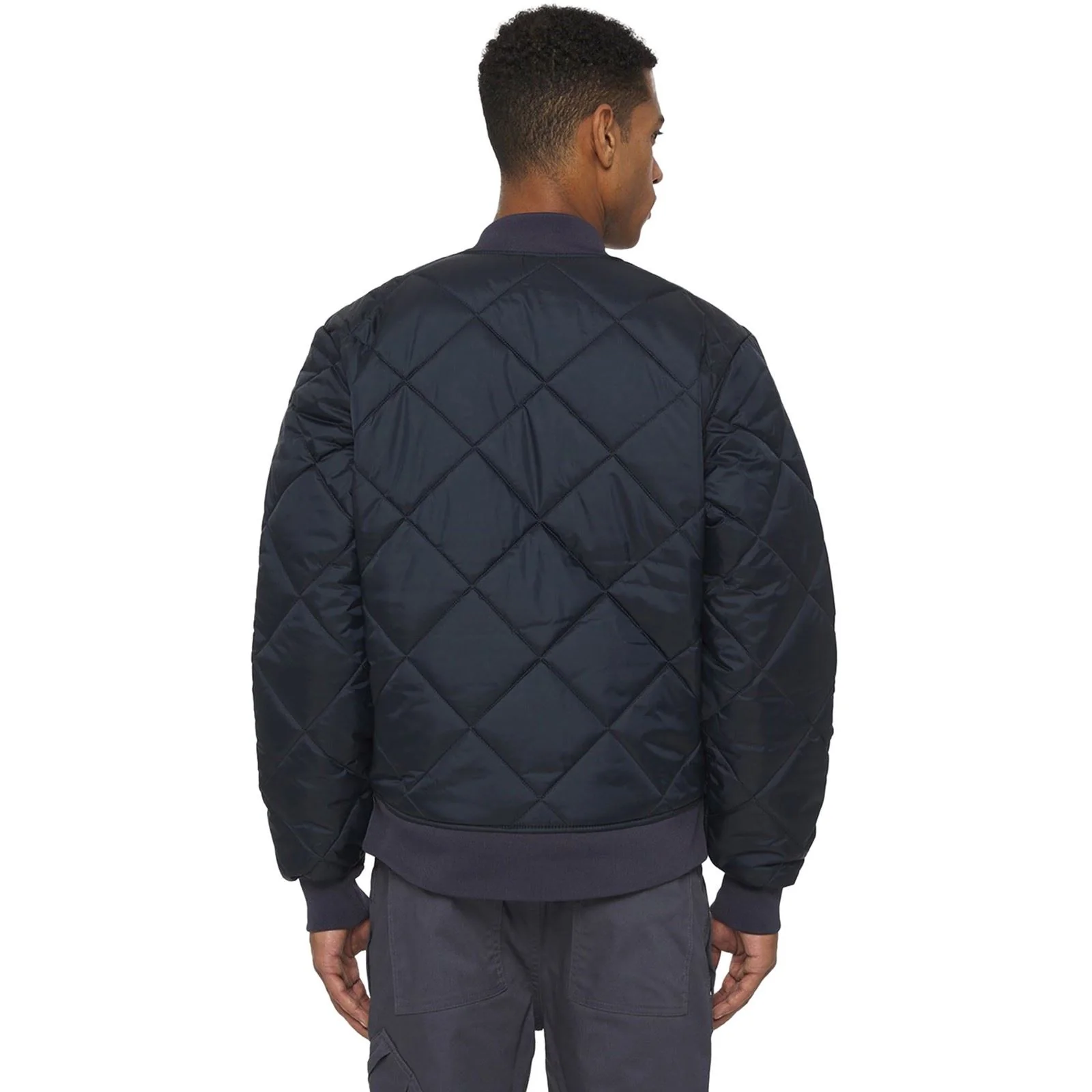 Dickies Diamond Men's Blue Quilted Jacket - Image 9