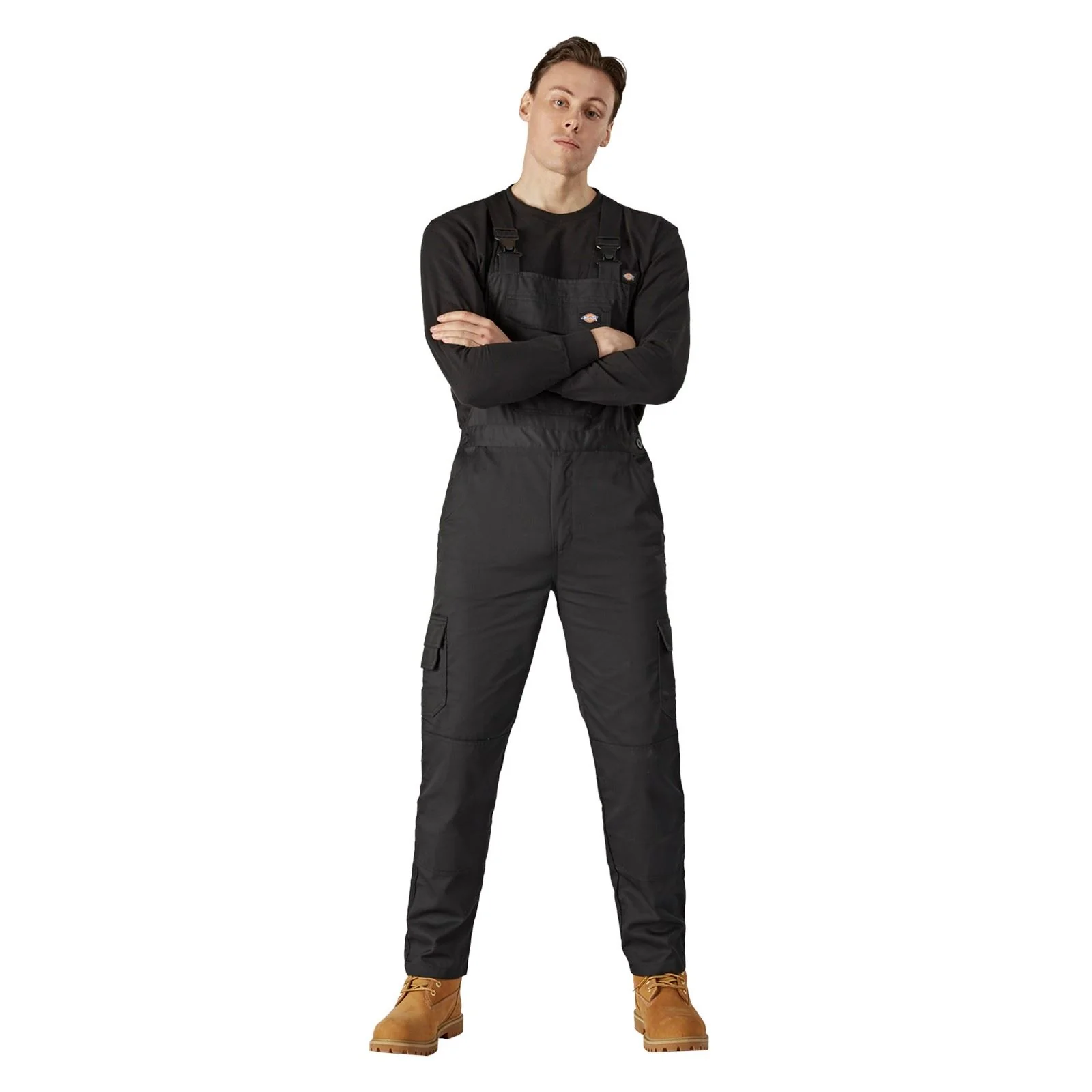 Dickies Everyday Bib and Brace Polyester Men's Black Work Overall - Image 6