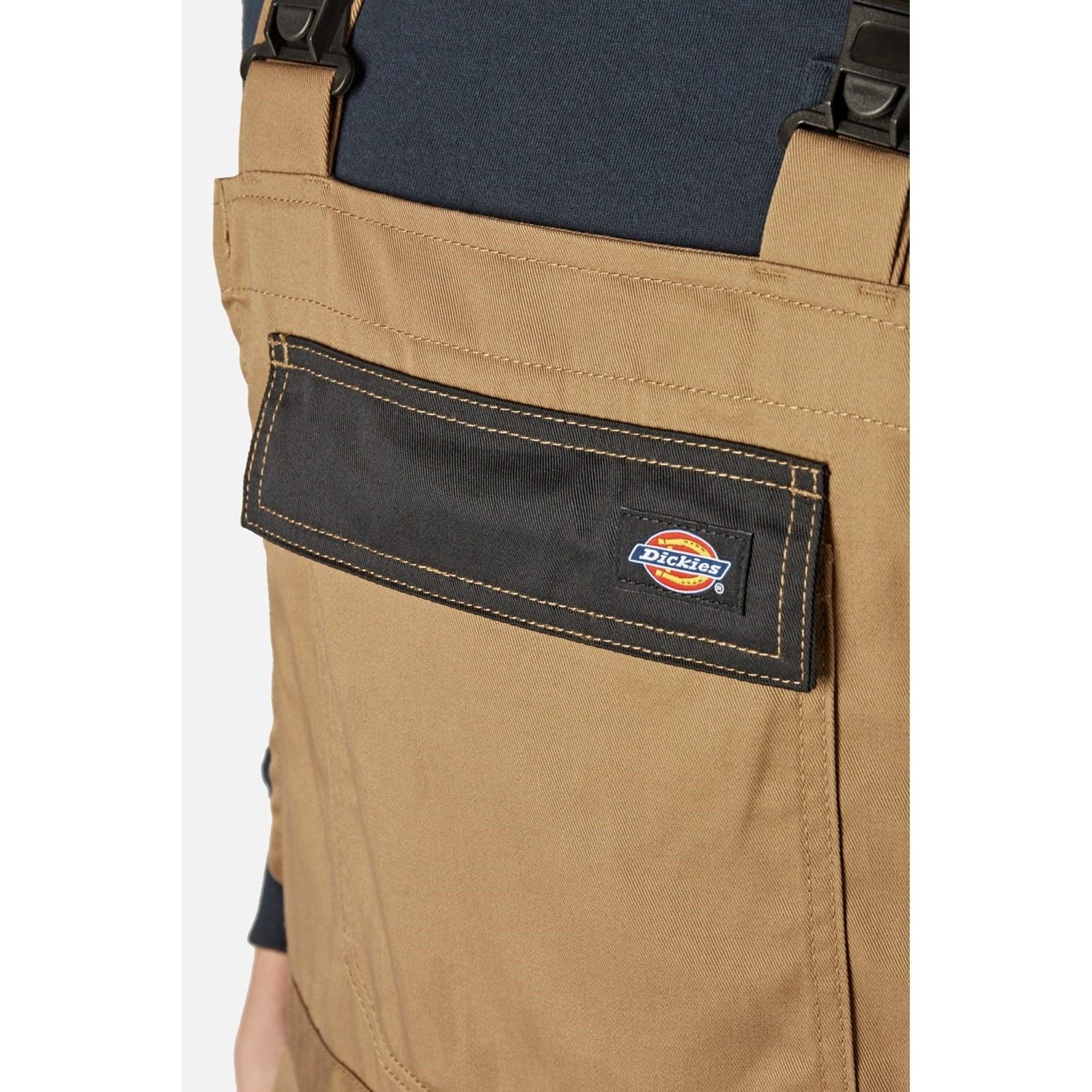 Dickies Everyday Bib and Brace Polyester Men's Brown Work Overall - Image 3