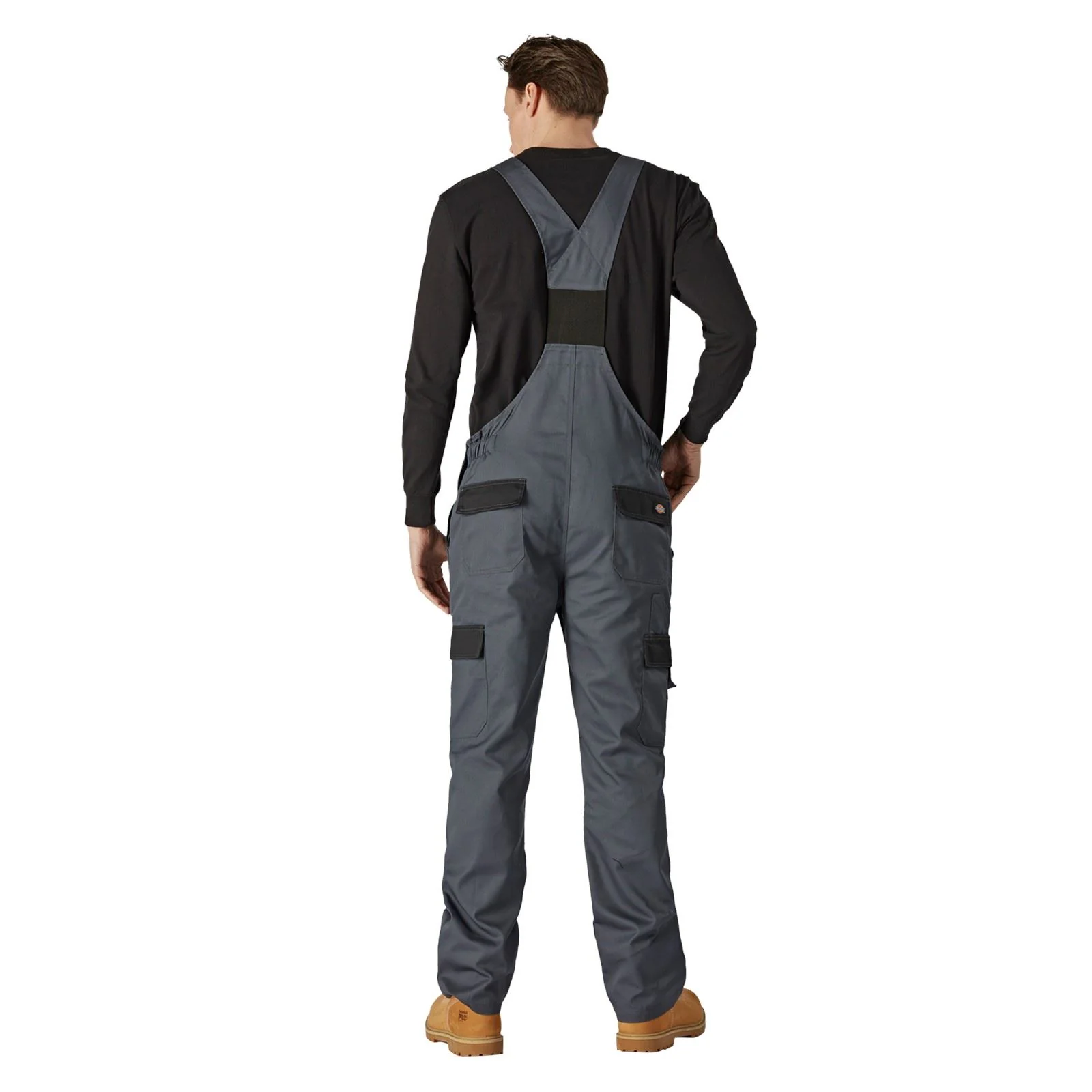 Dickies Everyday Bib and Brace Polyester Men's Grey Work Overall - Image 8
