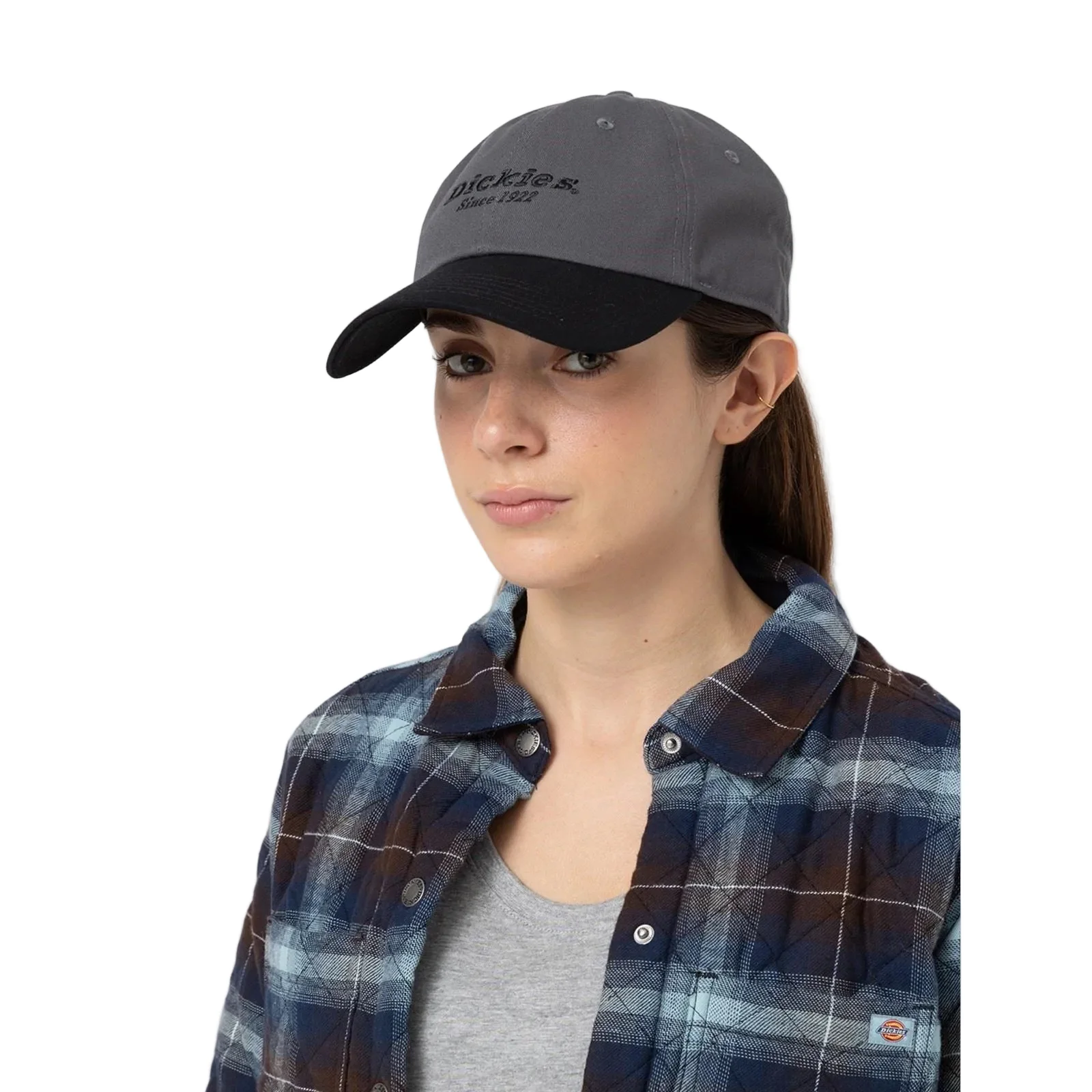 Dickies Everyday Dickies Twill Cotton Unisex Adults's Grey Baseball Caps - Image 7