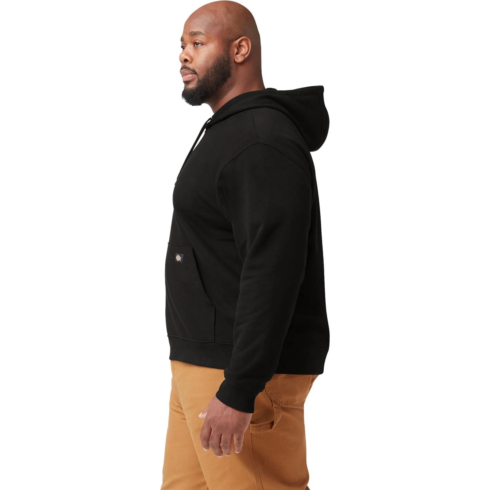 Dickies Men's Everyday Fleece Hoodie in Black - Image 3