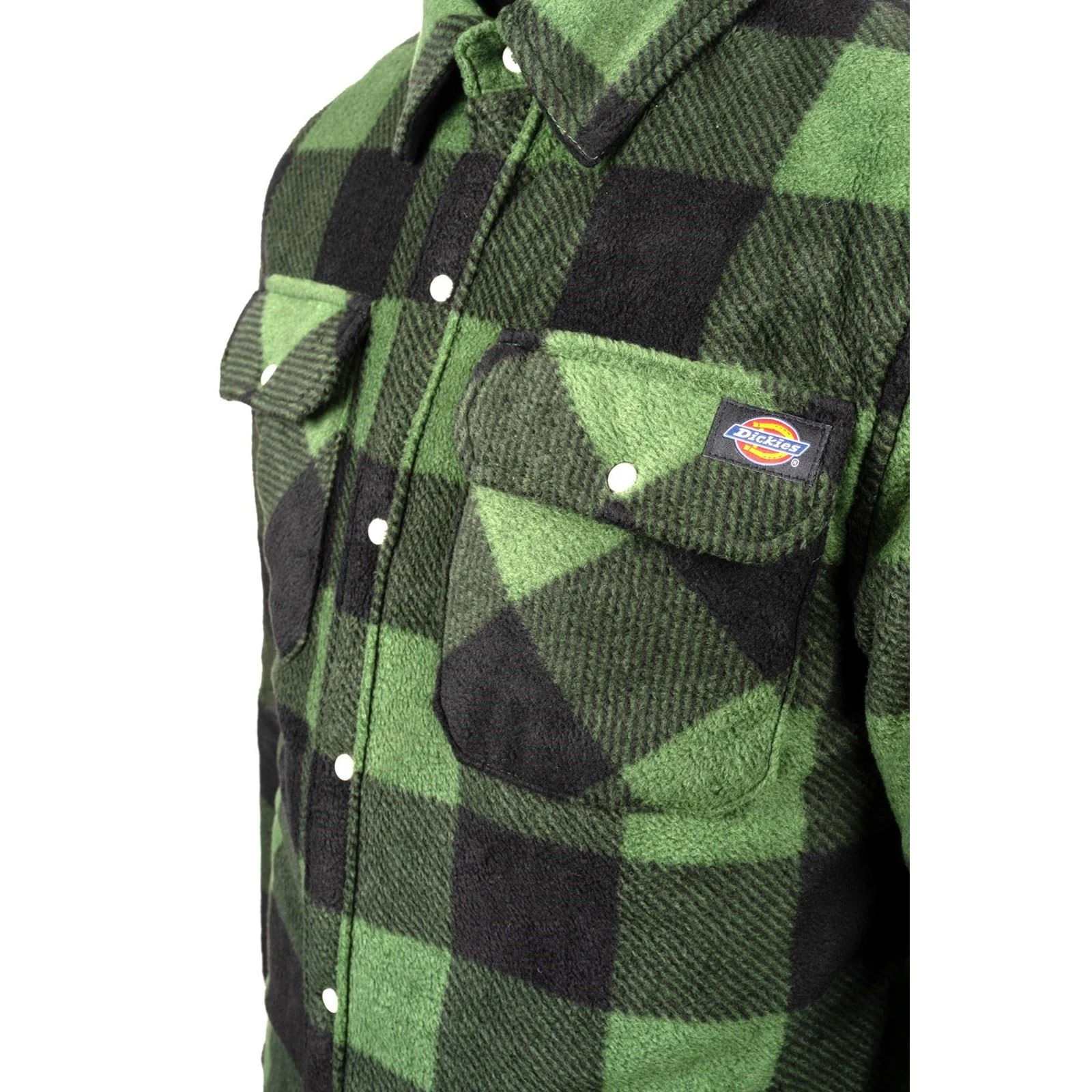 Dickies Portland Polyester Men's Green Casual Shirt - Image 4