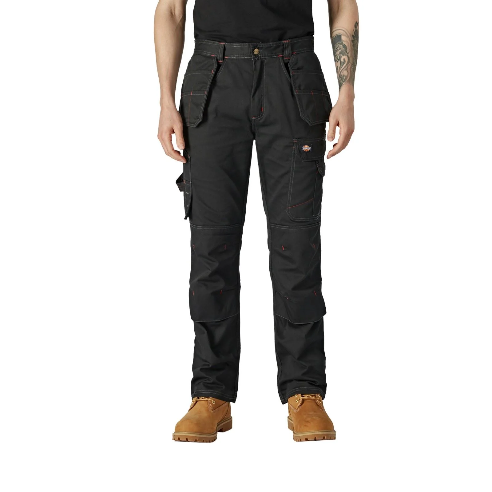 Dickies Men's Redhawk Pro Trousers in Black - Image 9