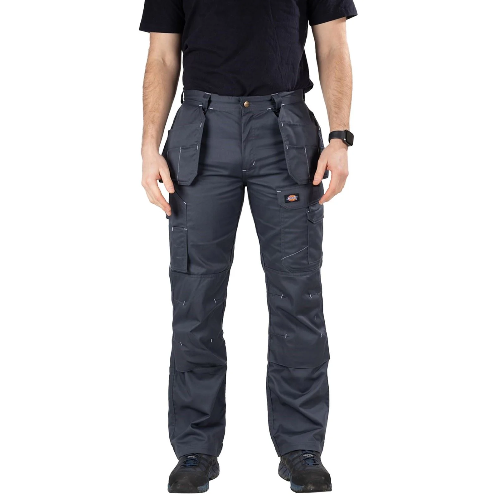 Dickies Men's Redhawk Pro Trousers in Thunder Grey - Image 9