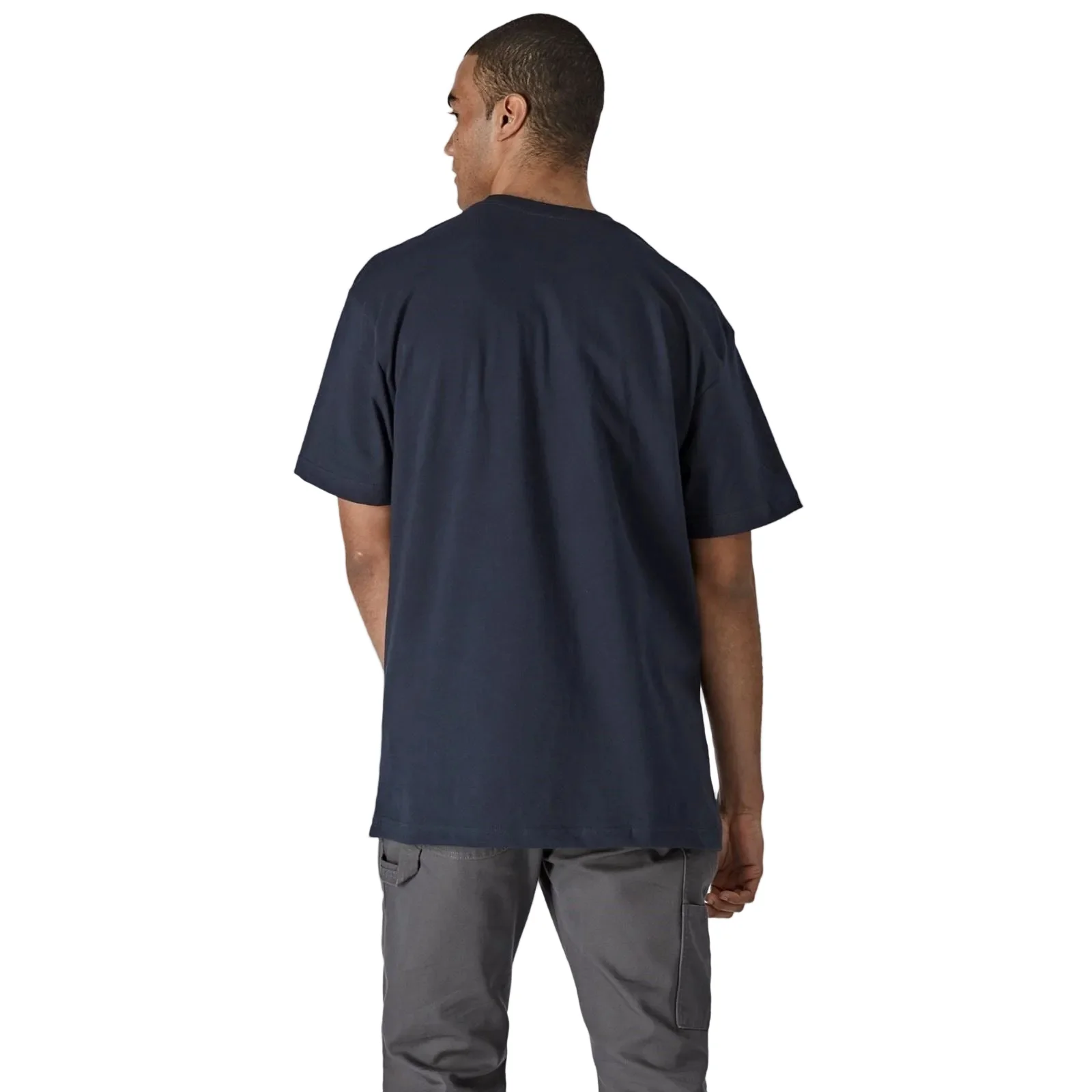 Dickies Short Sleeve Cotton Men's Blue T-Shirt - Image 2