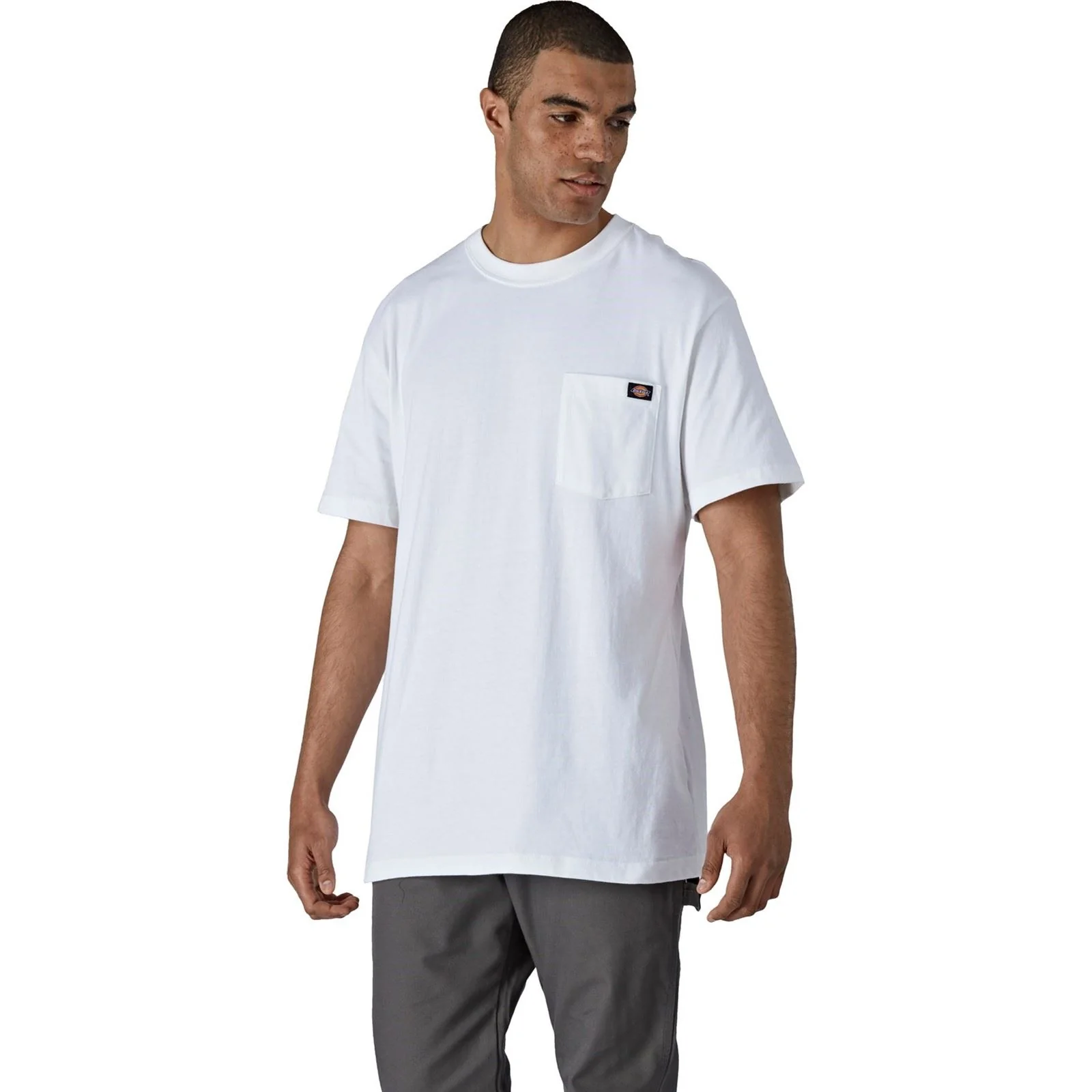 Dickies Men's Short Sleeve Cotton T-Shirt in White