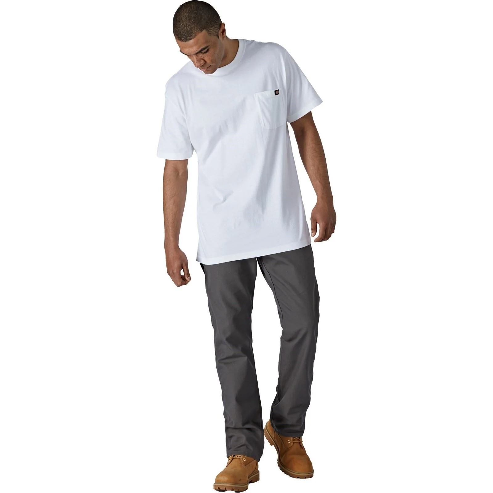 Dickies Men's Short Sleeve Cotton T-Shirt in White - Image 3