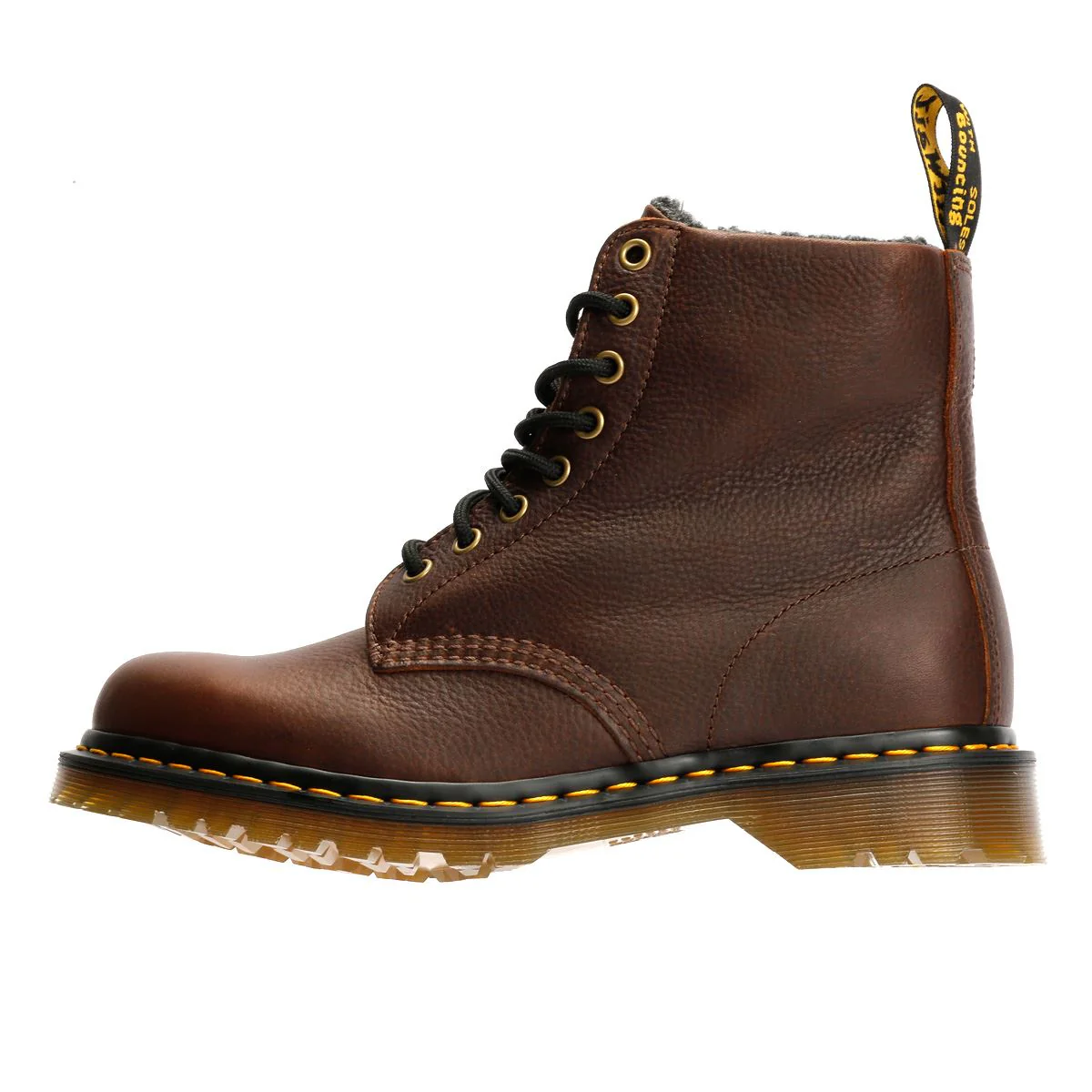 Dr. Martens 1460 Pascal Warm Lined 8 Eye Leather Dark Brown Boots - Image 6