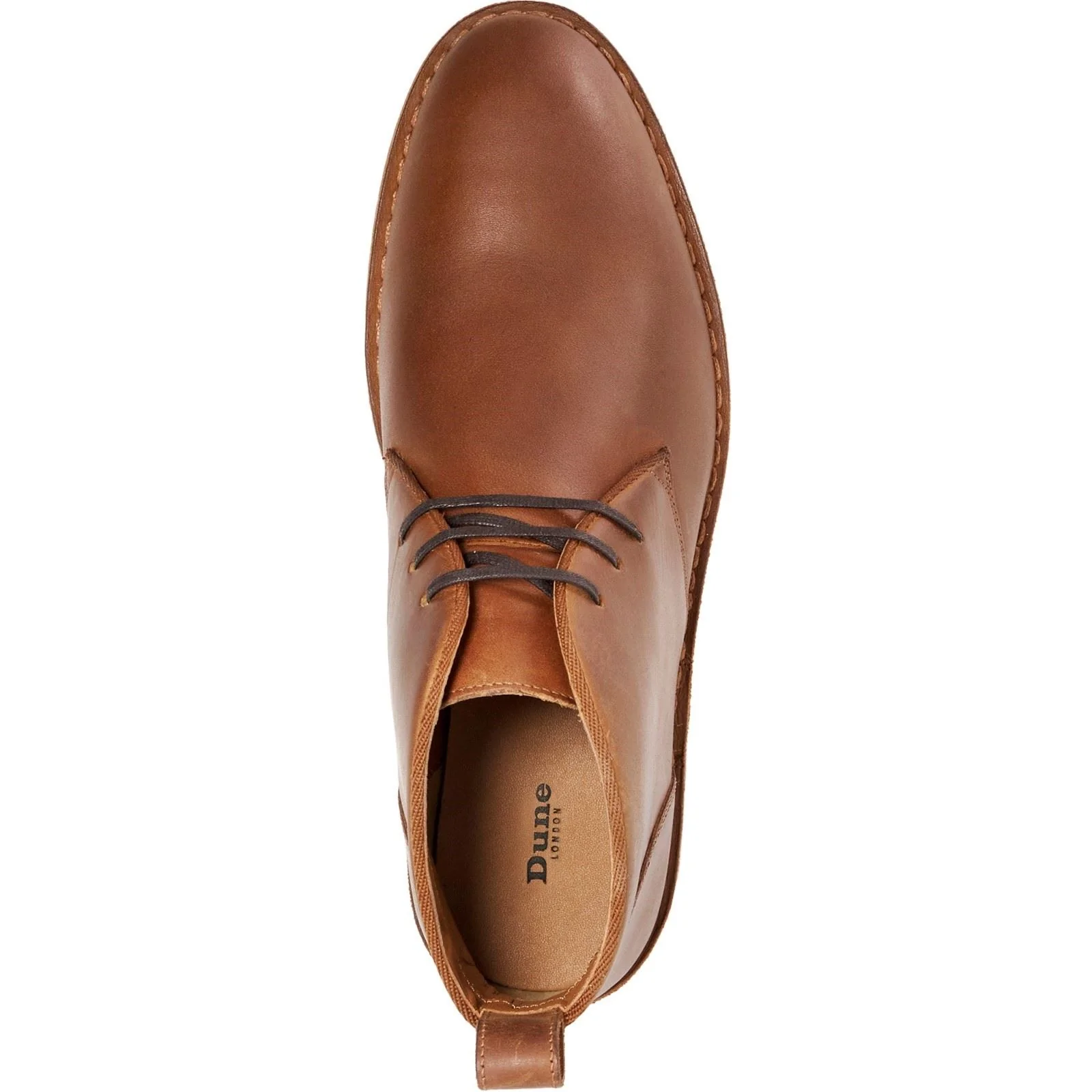 Dune Cashed Suede Men's Chestnut Ankle Boots - Image 3