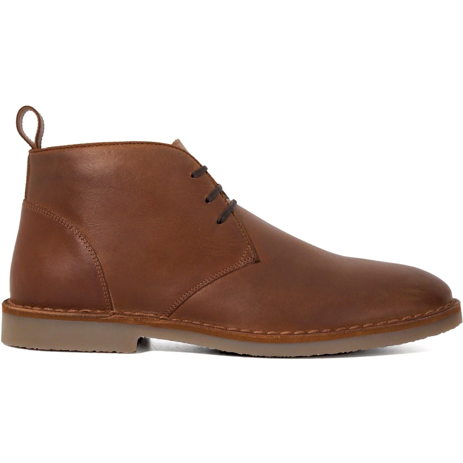 Dune Cashed Suede Men's Chestnut Ankle Boots - Image 4