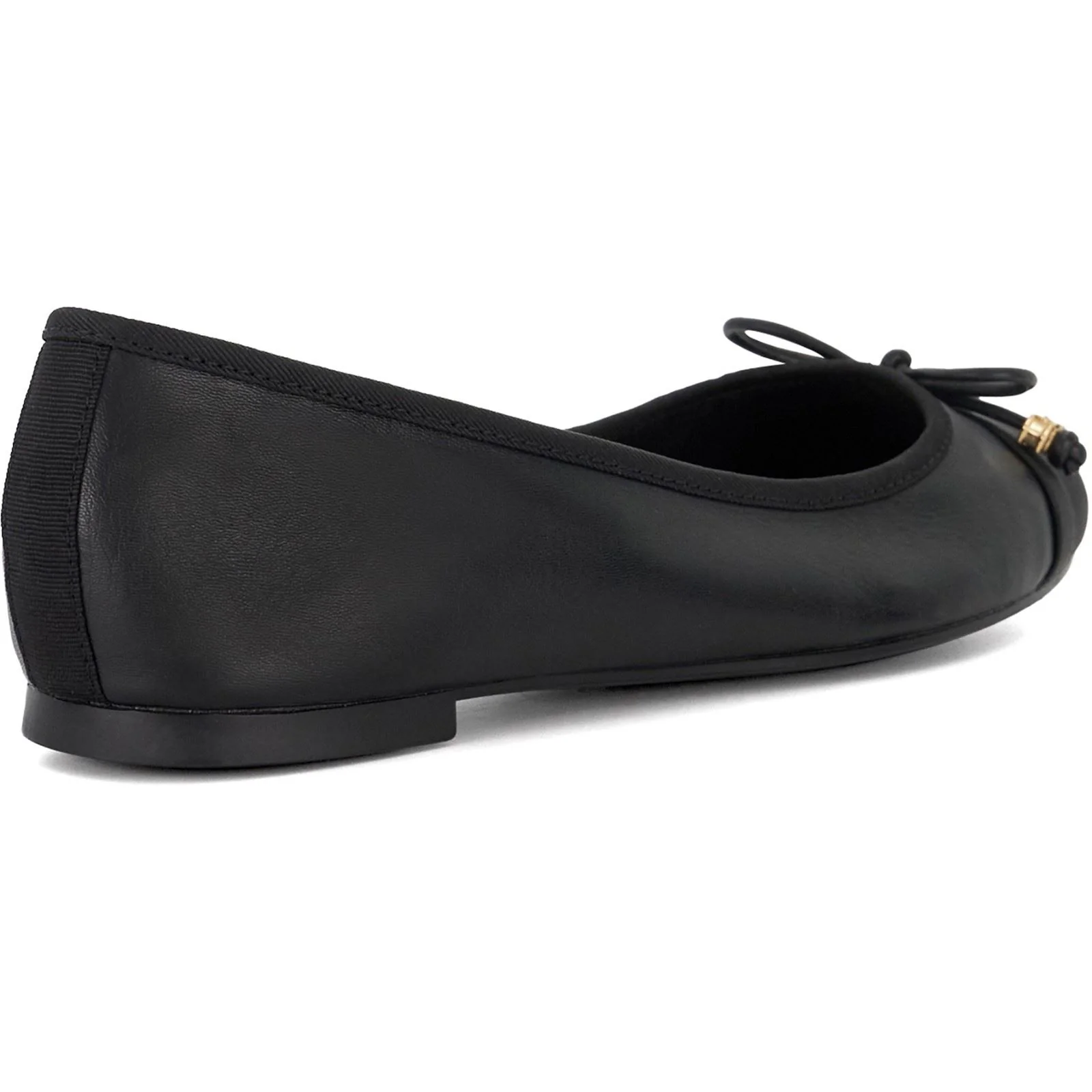 Dune Hallo Wide Fit Women's Black Flats - Image 2