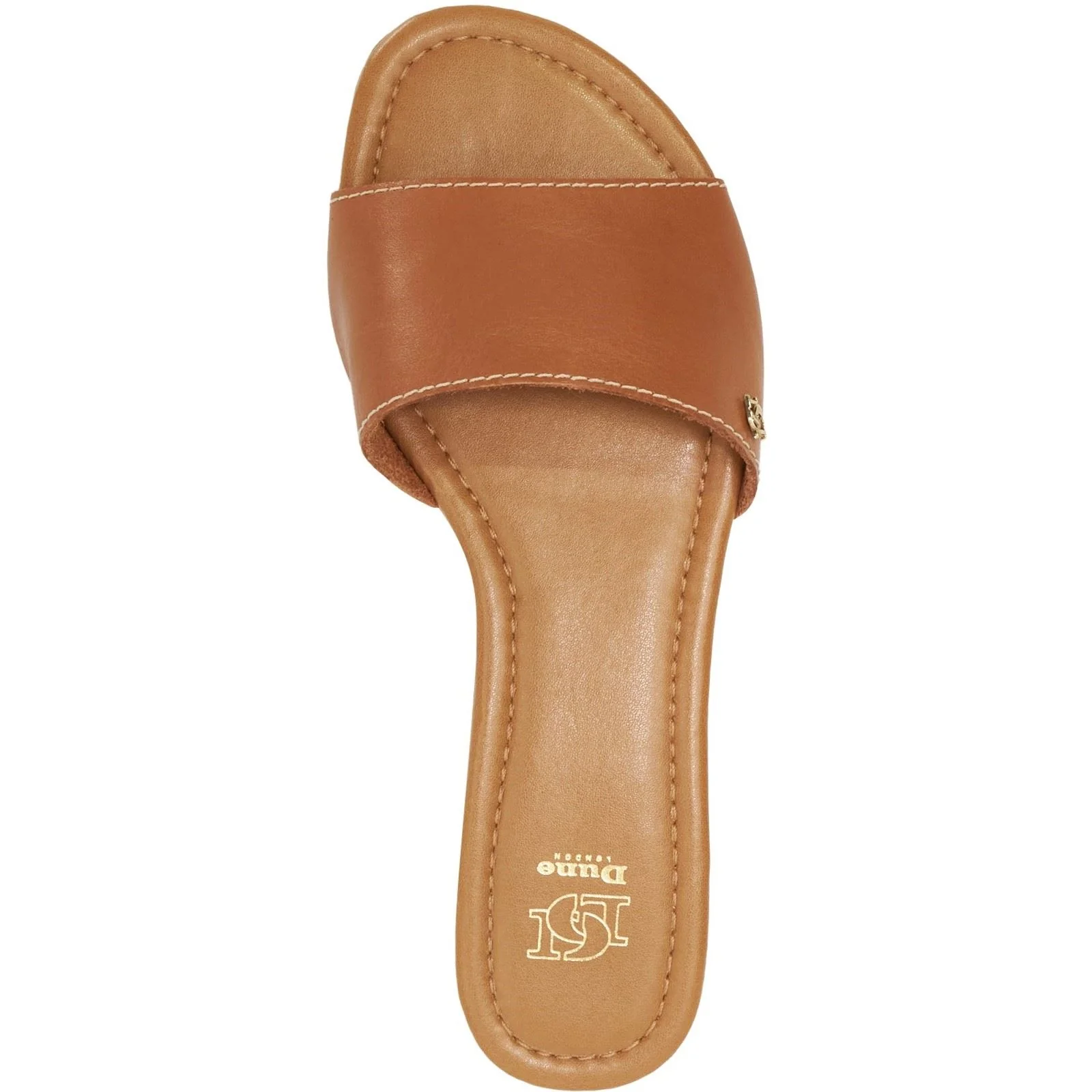 Dune Lino Leather Women's Tan Sandals - Image 3