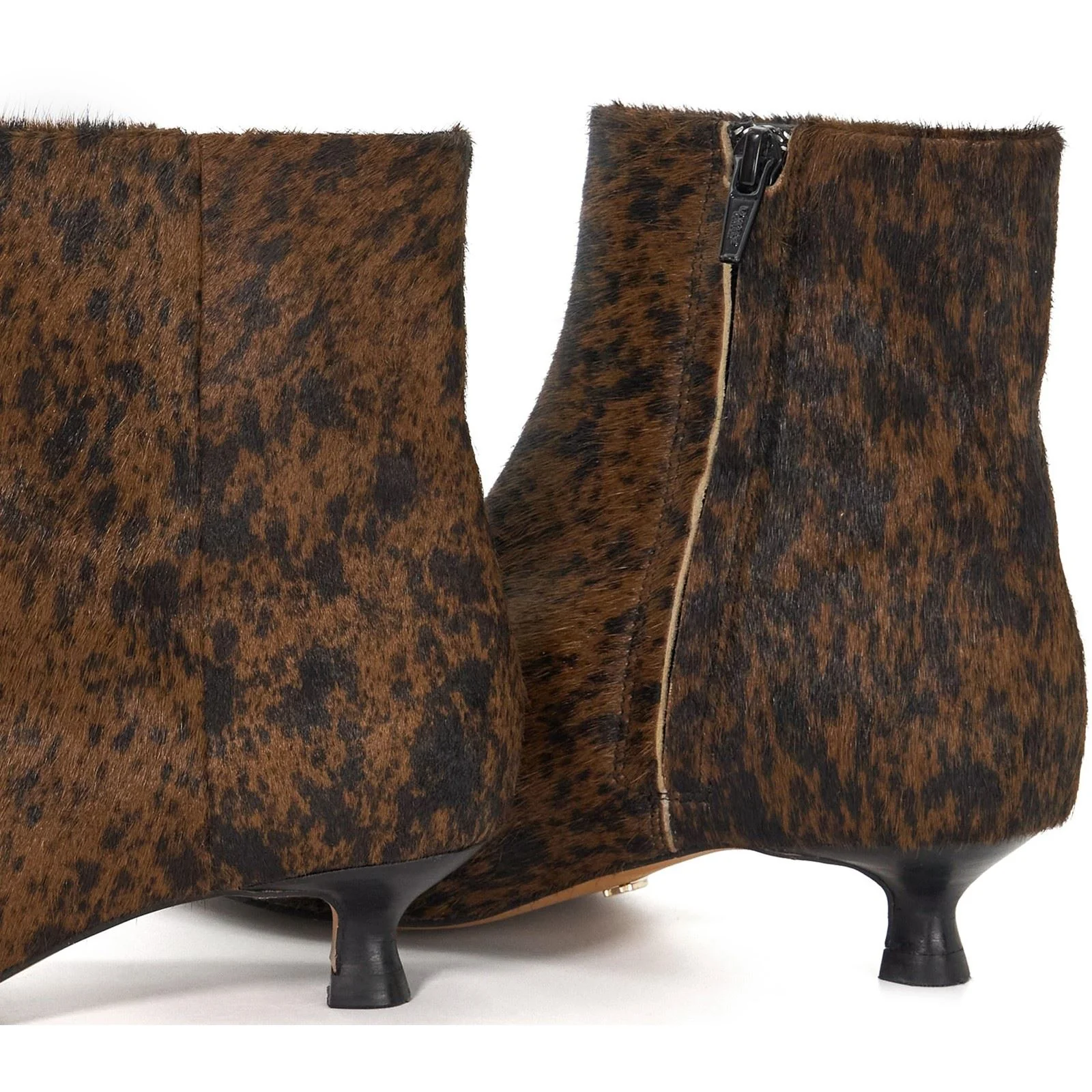 Dune Odore Leather Women's Tan Heeled Ankle Boots - Image 5