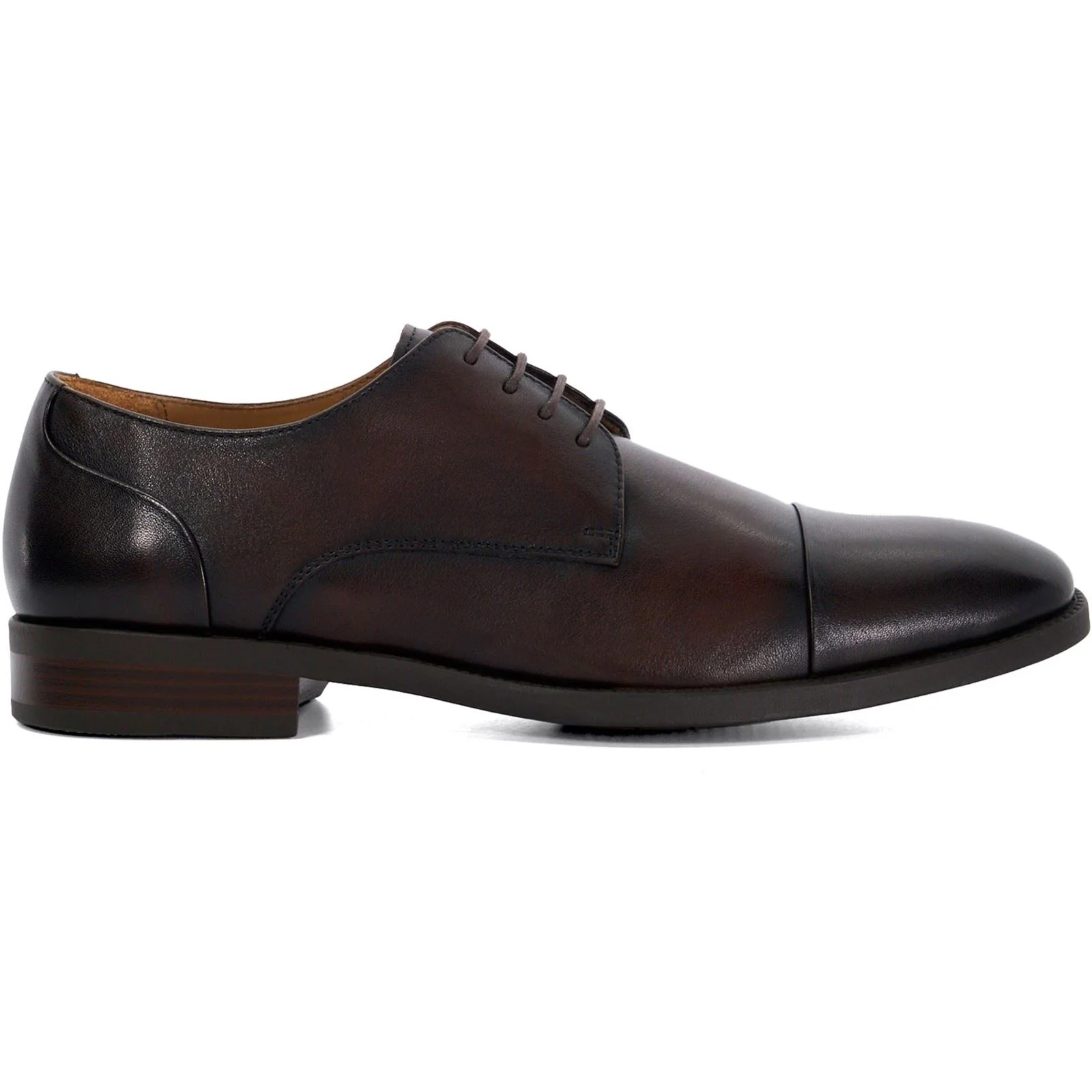 Dune Suffix Leather Men's Brown Lace-Up Shoes - Image 4
