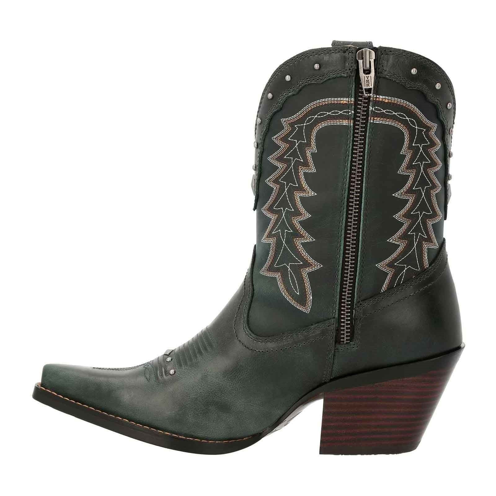 Durango Women's Crush Bootie in Saddle Brown/Denim Blue - Image 5