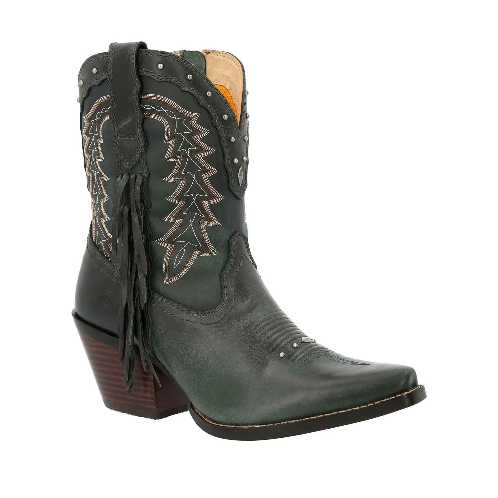 Durango Women's Crush Bootie in Saddle Brown/Denim Blue - Image 9